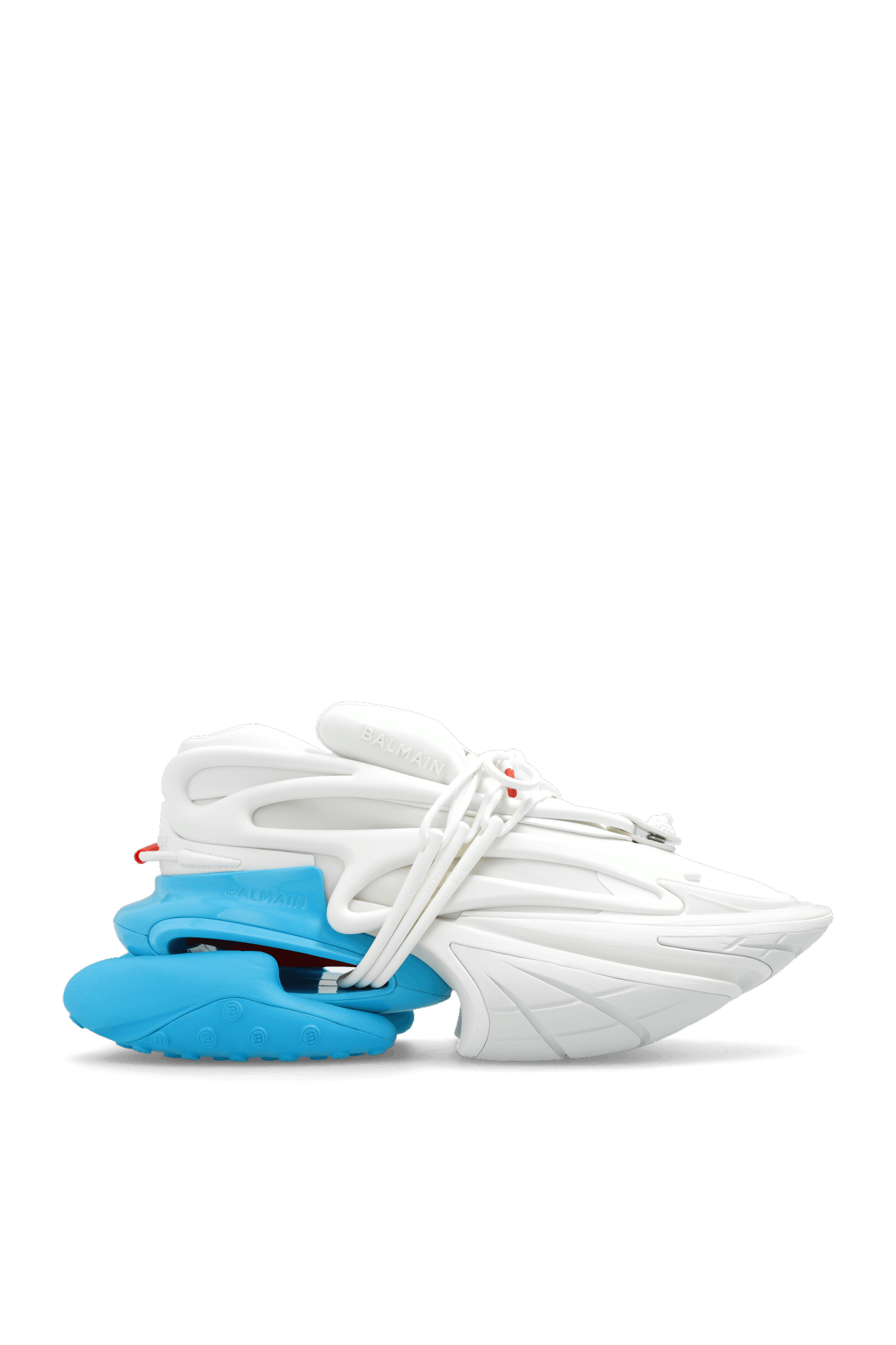 o1s1wg110425 Unicorn Low-Top Sneakers in White Blue