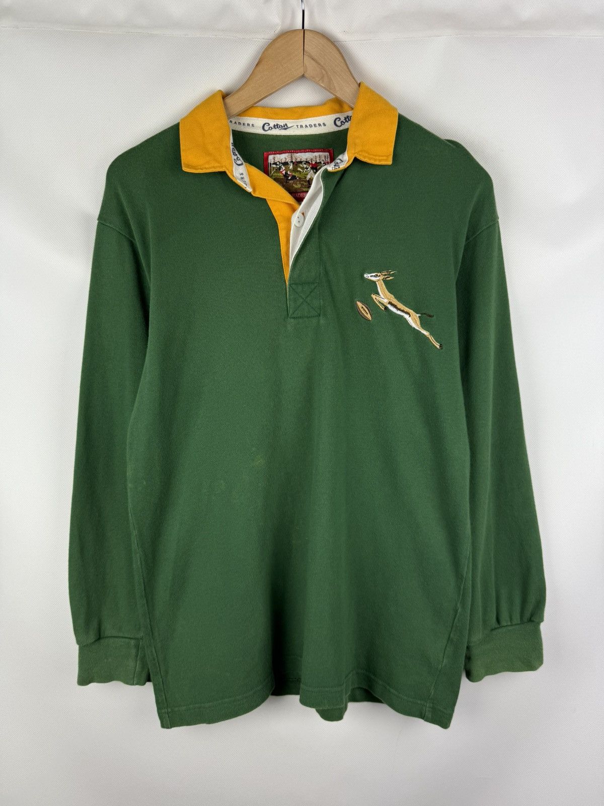 Cotton Traders VTG South Africa Rugby Union Long Sleeve Rugby Shirt Jersey Size US S / EU 44-46 / 1 - 1 Thumbnail