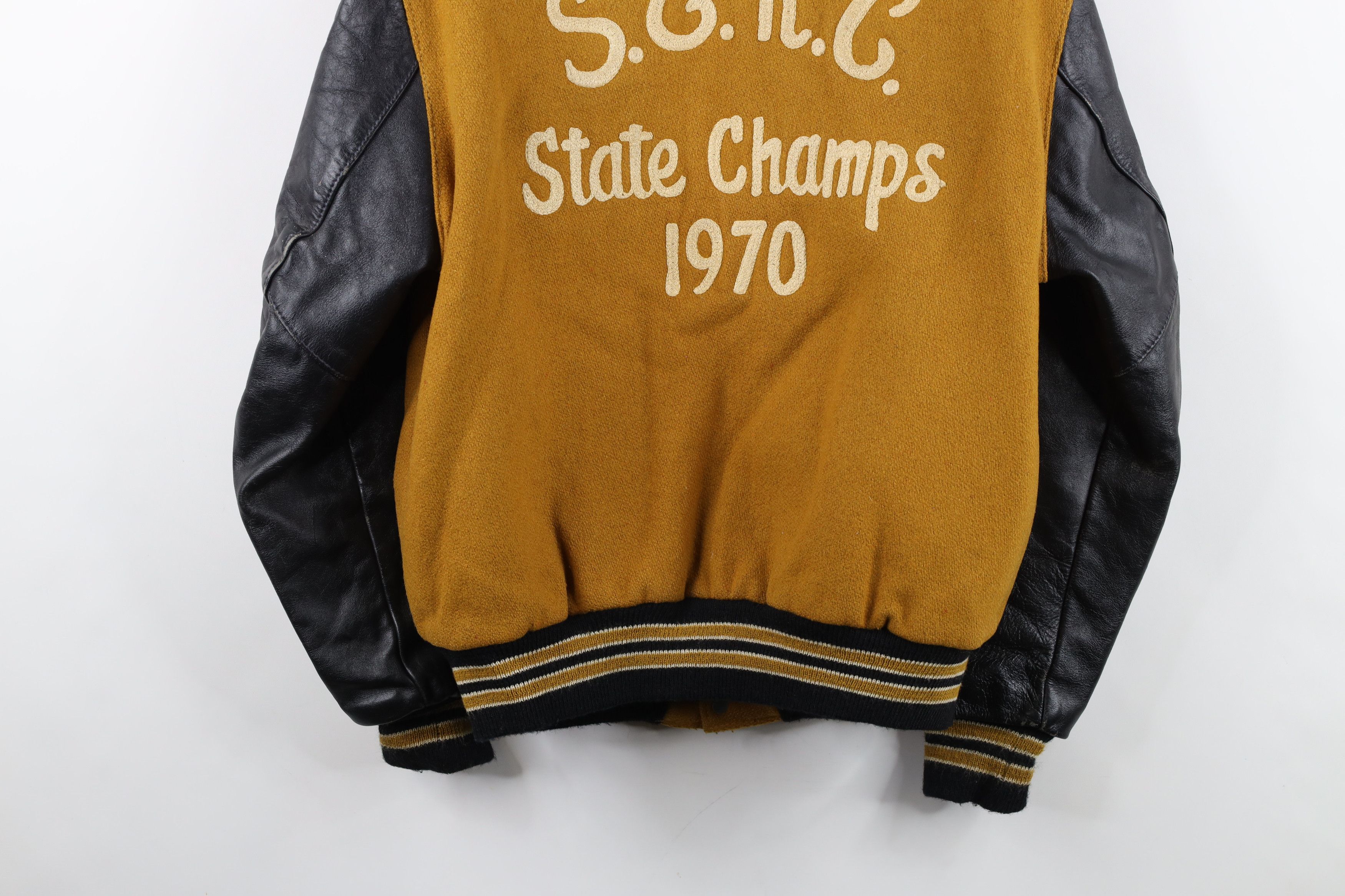 Vintage Vintage 70s State Champs 1970 Chain Stitch Varsity Jacket Size US L / EU 52-54 / 3 - 15 Thumbnail