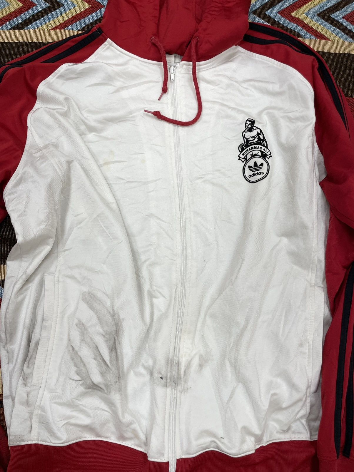 Adidas × Vintage VTG Muhammad Ali Adidas Track Jacket Size US XXL / EU 58 / 5 - 2 Thumbnail