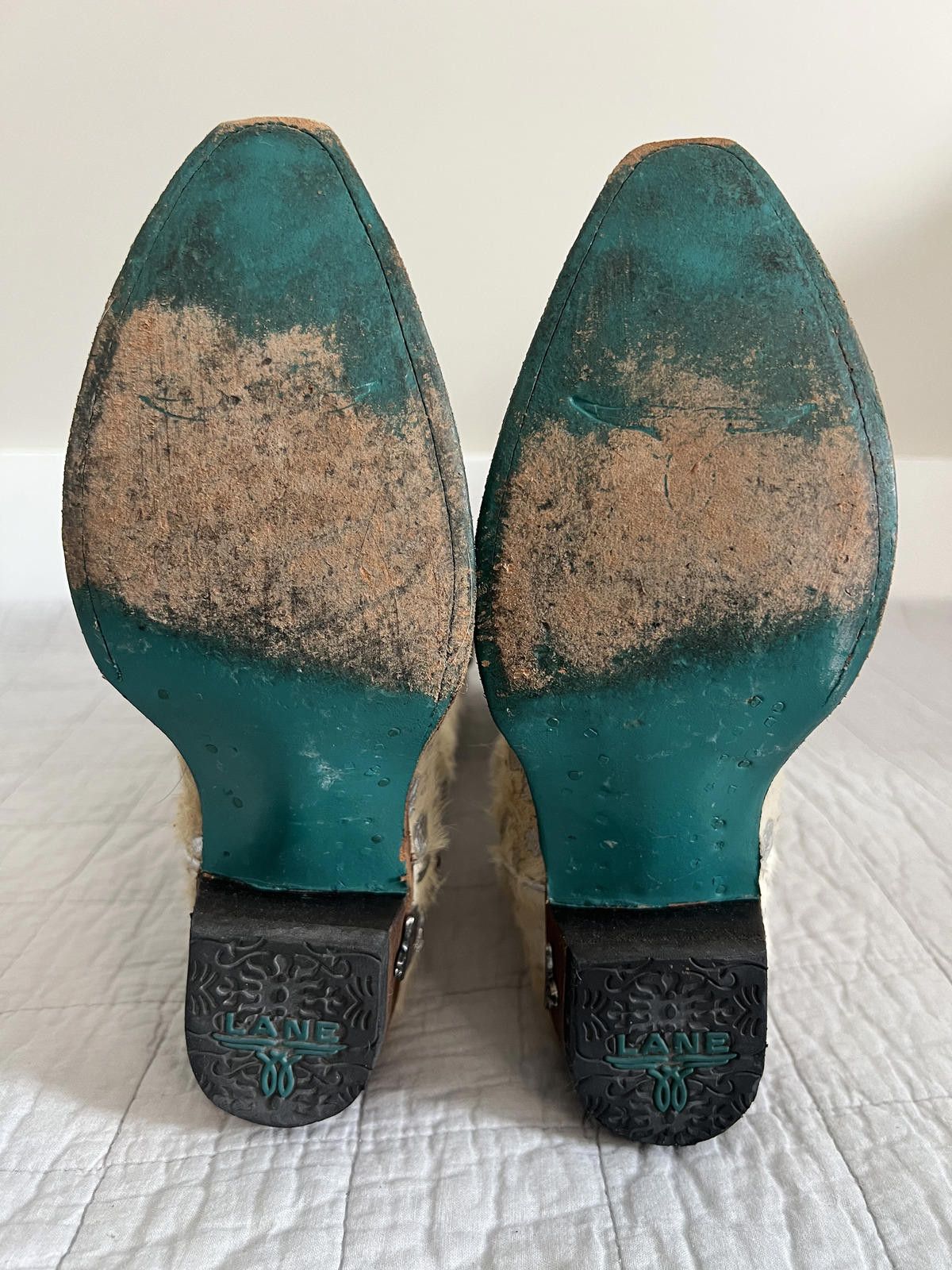 Other Lane Pony Hair & Metallic Studded Western Boots, Snip Toe Size US 8 / IT 38 - 6 Thumbnail