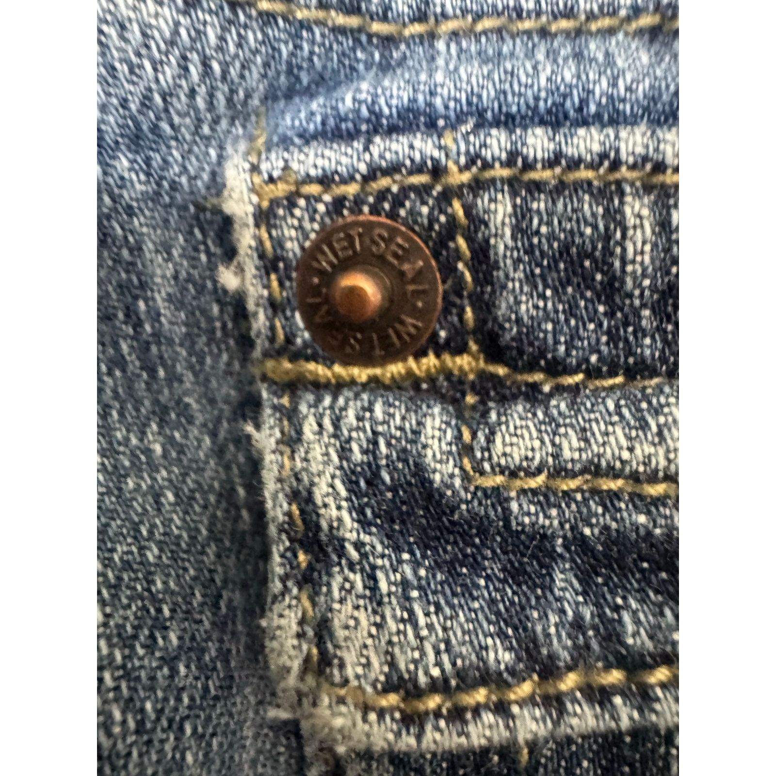 Other Vintage Y2K Wet Seal Low Rise Flare Jeans Size 5 Short Size 27" / US 4 / IT 40 - 10 Thumbnail