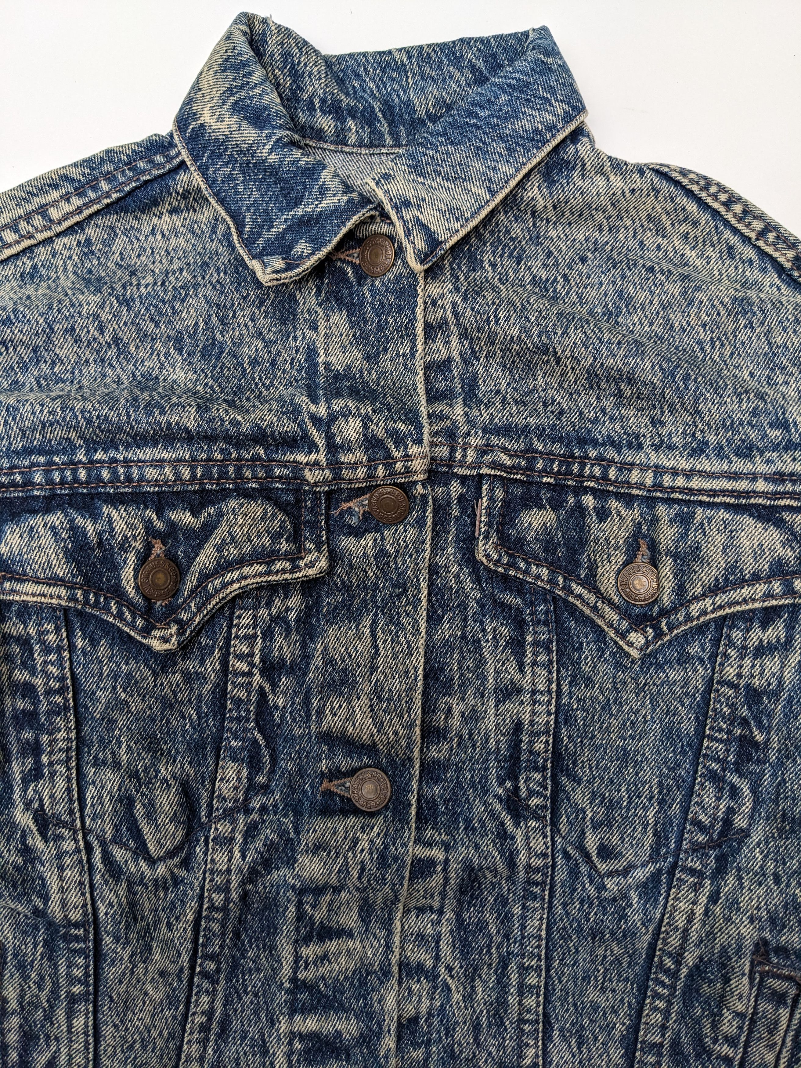 Levi's × Levi's Vintage Clothing Vintage 80s Levi's Acid wash trucker jacket Size US M / EU 48-50 / 2 - 3 Thumbnail