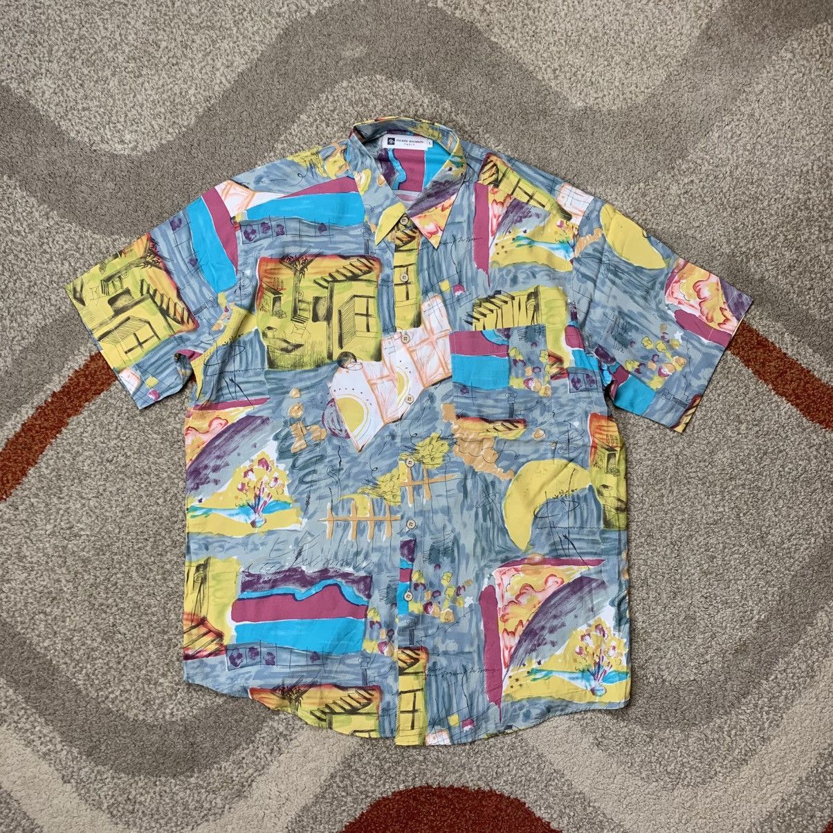 Vintage PIERRE BALMAIN Vintage Shirt Pop Art / Abstract Art Size US L / EU 52-54 / 3 - 1 Thumbnail
