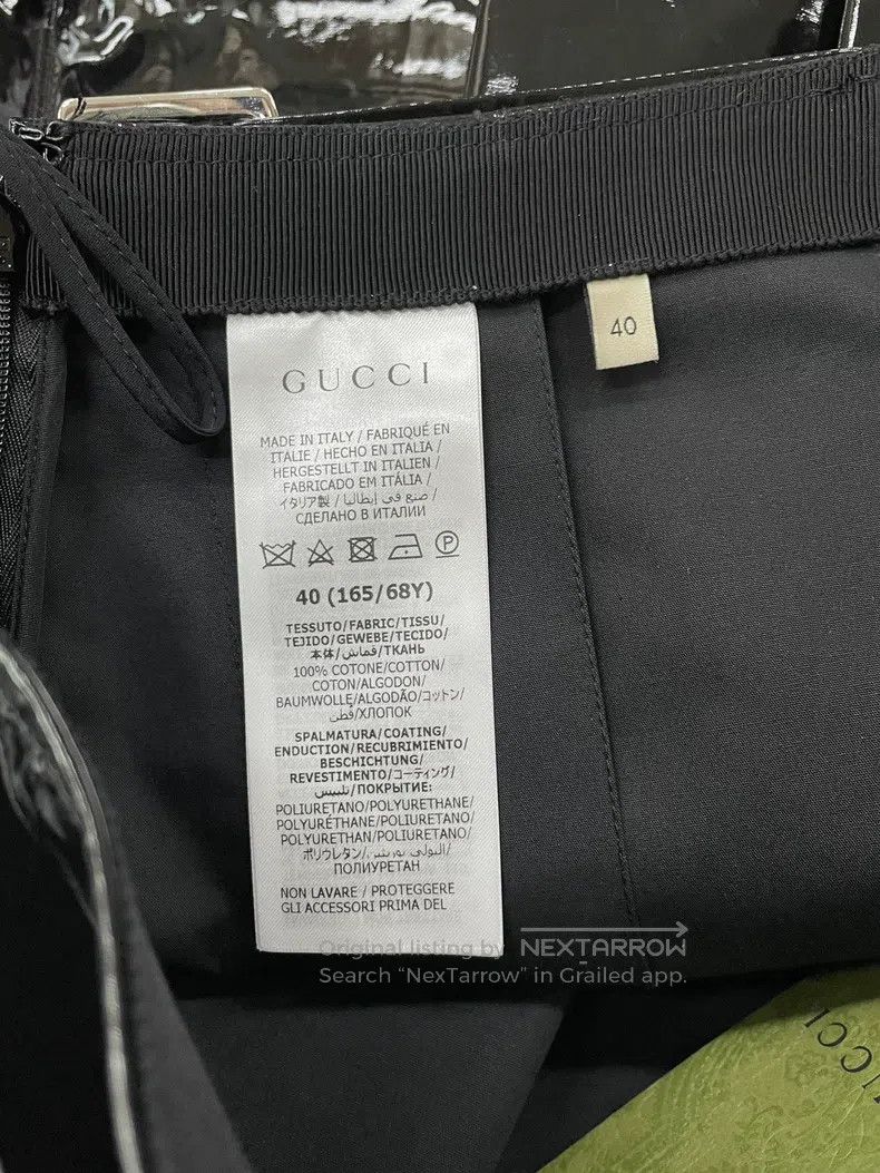 Gucci Gucci Black patent leather skirt Size 26" / US 2 / IT 38 - 5 Thumbnail