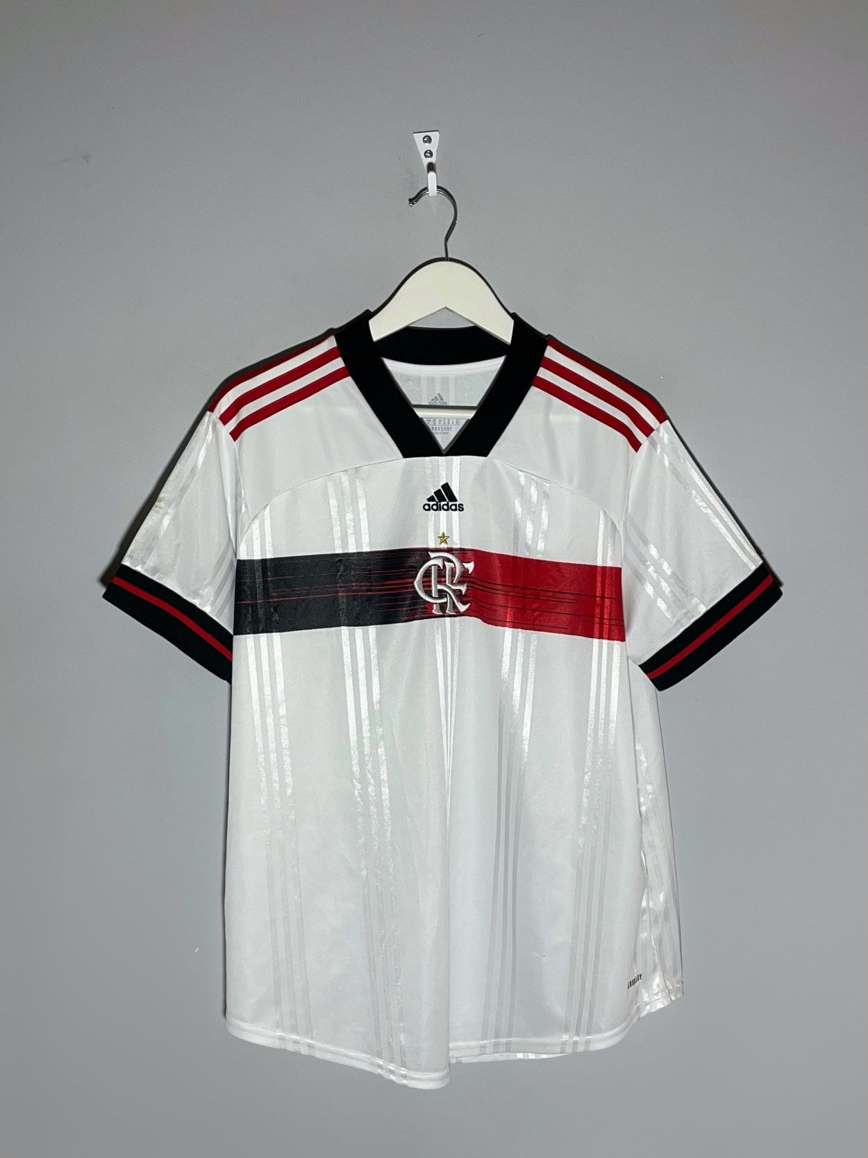 Adidas Flamengo 2020 Away Centre Logo Streetwear Football Shirt Size US XL / EU 56 / 4 - 1 Thumbnail