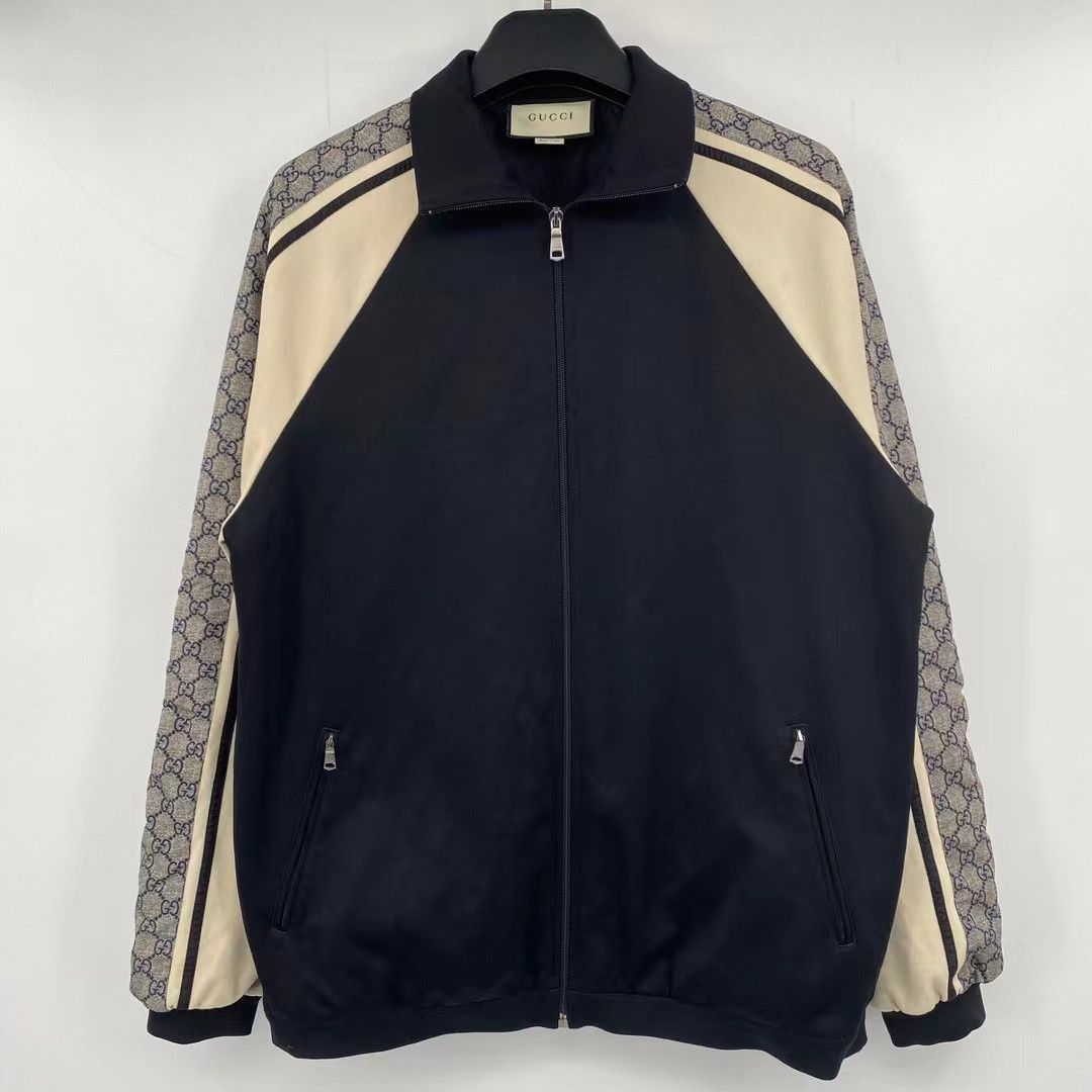 Gucci Gucci snake print side logo zipper school uniform jacket Size US L / EU 52-54 / 3 - 1 Thumbnail