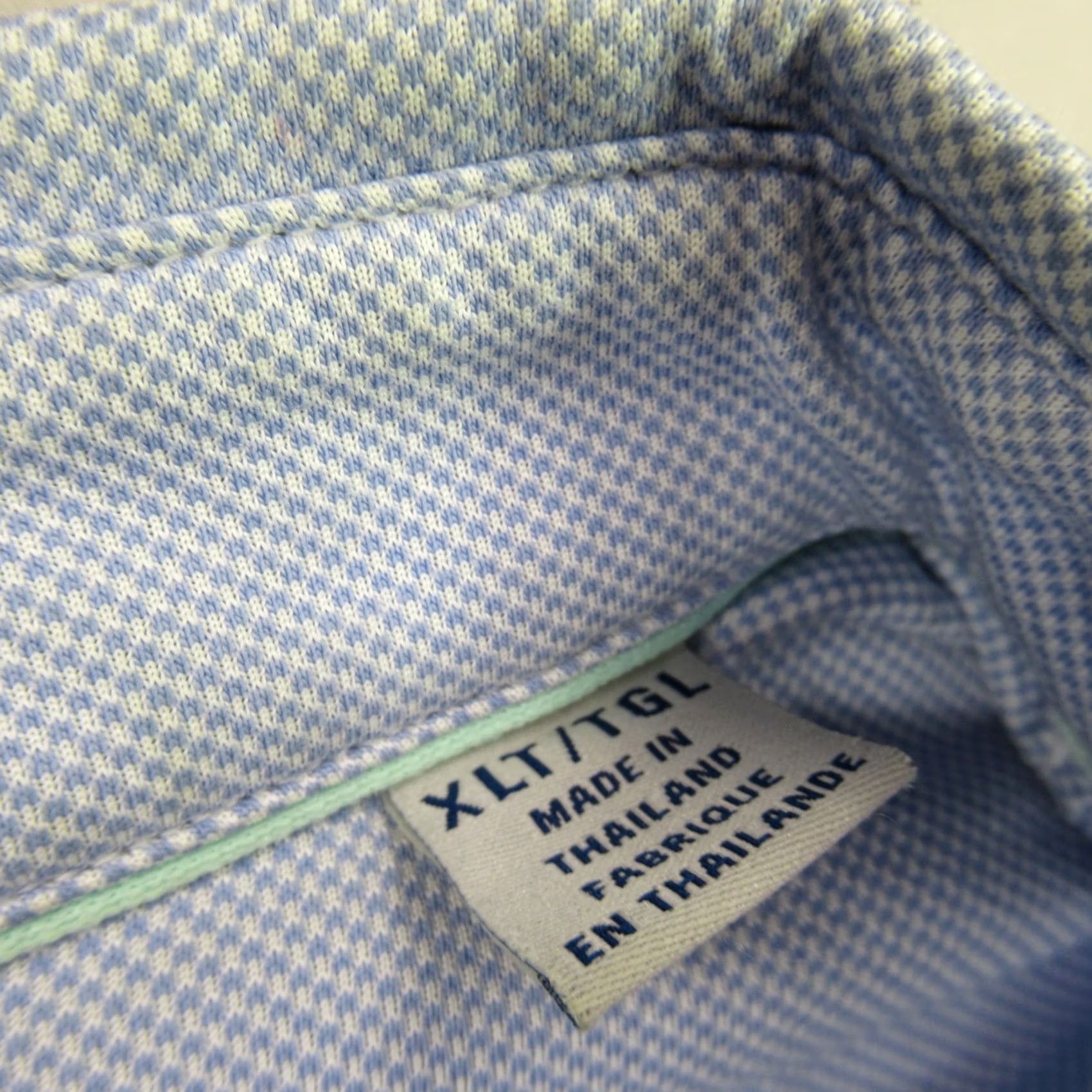 Tommy Bahama Tommy Bahama Shirt Mens XL Tall Long Sleeve Button Front Blue Casual Cotton Blend Size US XL / EU 56 / 4 - 5 Thumbnail