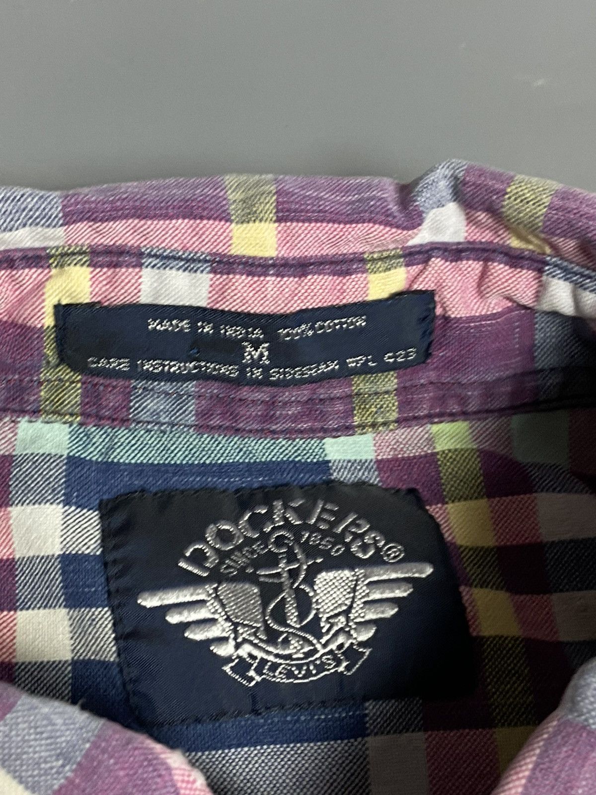 Dockers Vtg 90s Dockers Levi’s Shirt M Plaid Short Sleeve Button Up Size US M / EU 48-50 / 2 - 11 Thumbnail