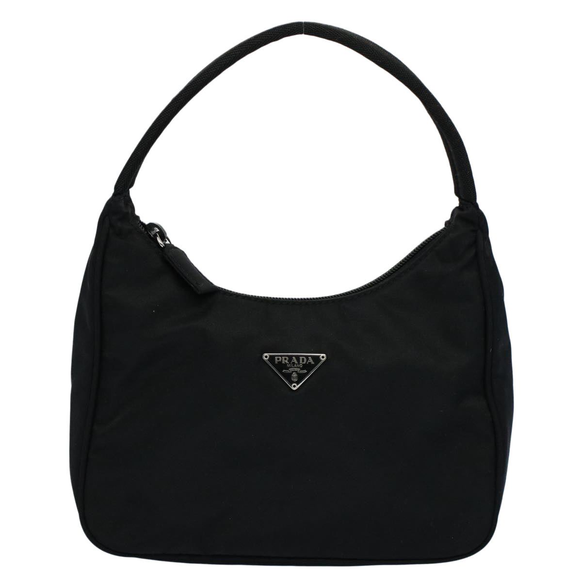image of Prada Renylon Clutch Bag in Black, Women's
