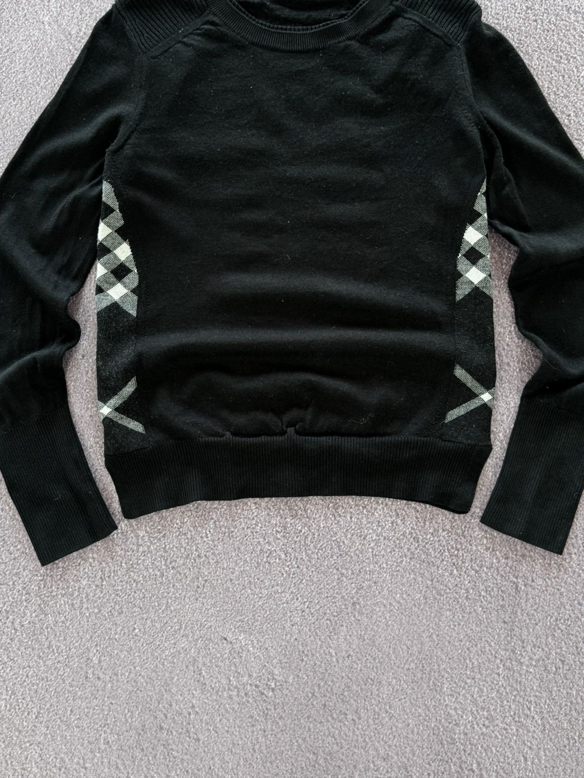 Burberry 00s Burberry Nova Check Luxury Knit Sweater Size S / US 4 / IT 40 - 3 Thumbnail