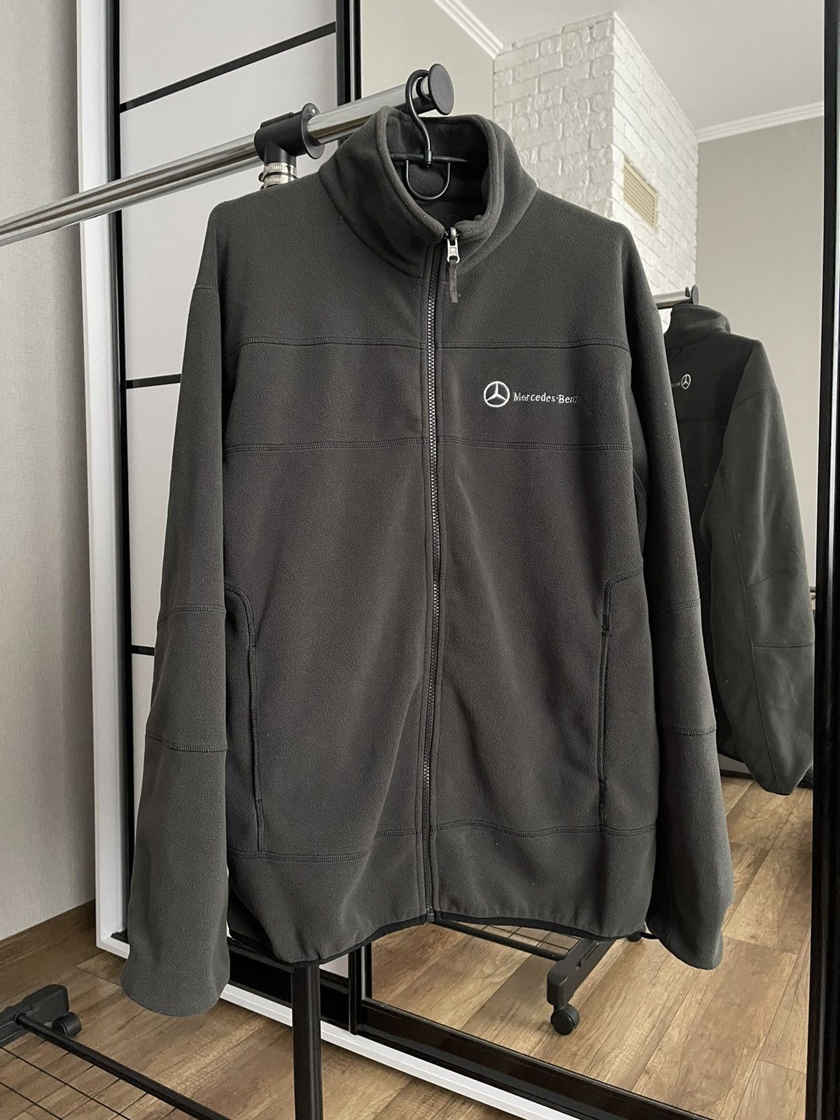Mercedes-Benz Mercedes Benz Fleece Zip Jacket Vintage 90s Racing Size US M / EU 48-50 / 2 - 2 Thumbnail