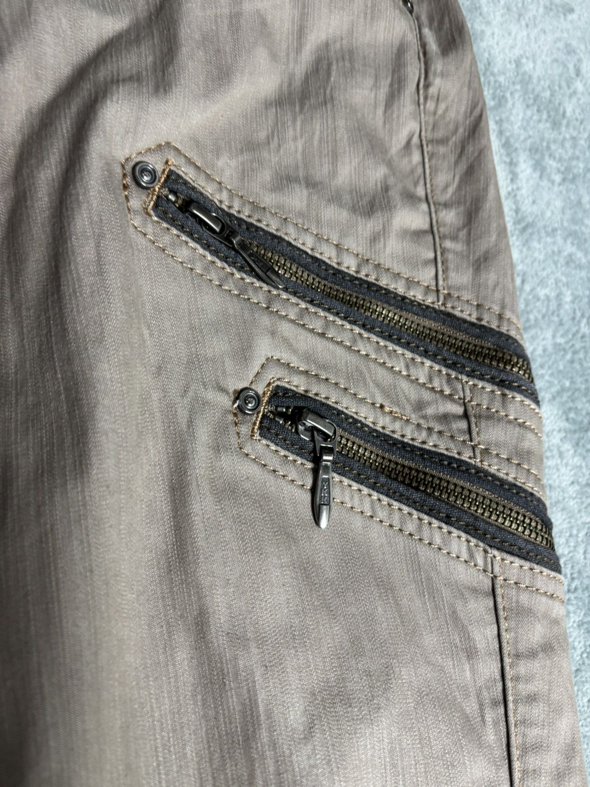 Japanese Brand Nicole Club Men Zipper Flared Pants. S0152 Size US 29 - 4 Thumbnail