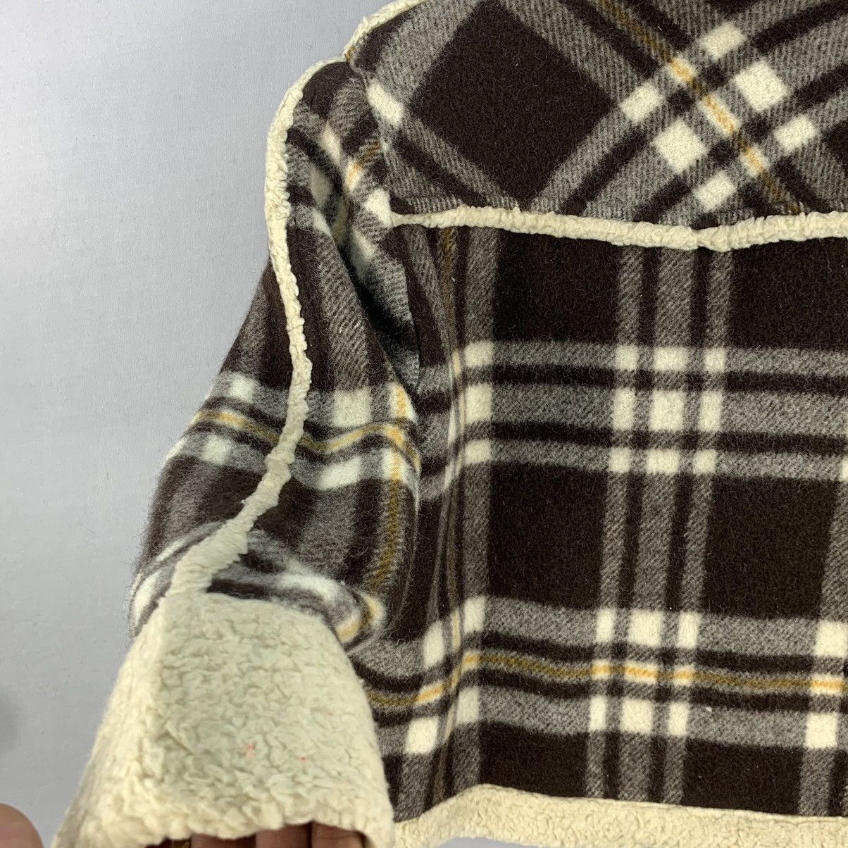 Japanese Brand Vintage Japan Sherpa Wool Plaid Jacket Size US S / EU 44-46 / 1 - 8 Thumbnail