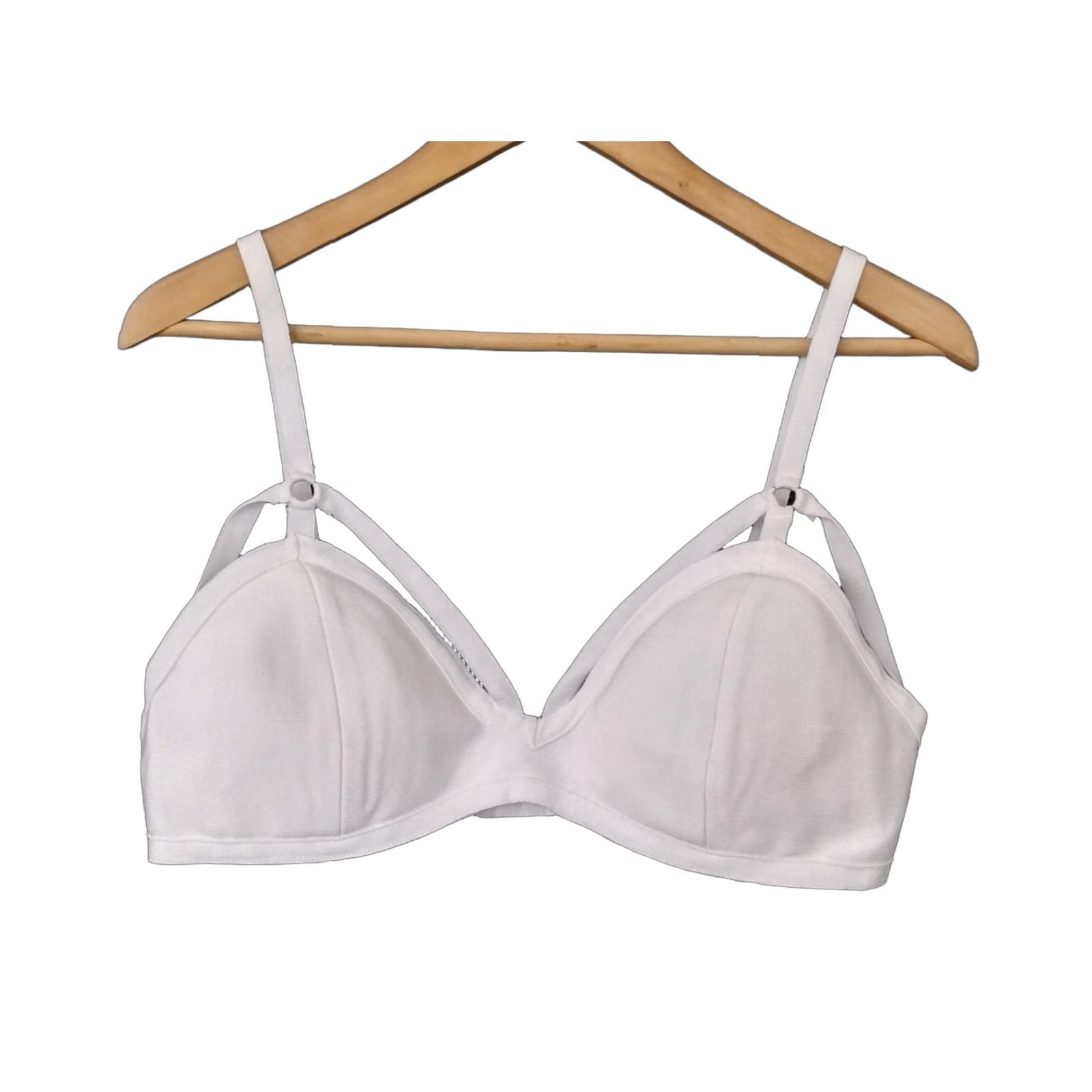 Vintage Codigo Sexy Strappy White Women's Bra Size L - Codigo Bra Strappy White Lip? Size ONE SIZE - 1 Thumbnail