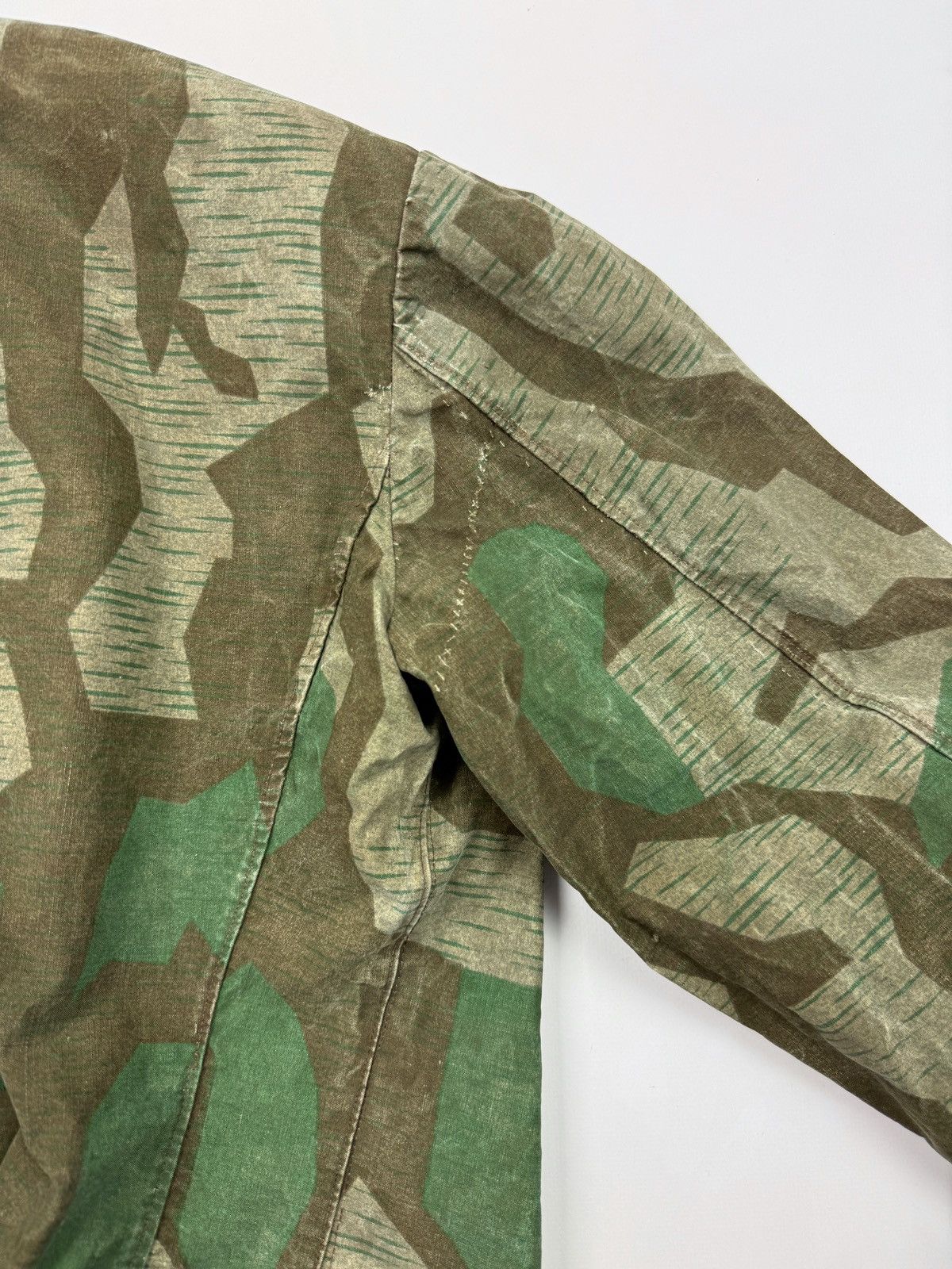 Vintage 40s 50s WW2 German Splinter Camo Heer Cyclist Rider Jacket Size US S / EU 44-46 / 1 - 19 Thumbnail