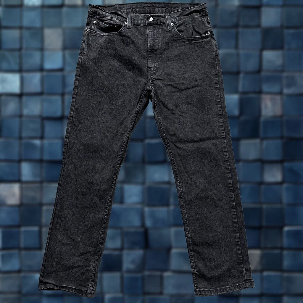 Levi's Levi's Jeans Mens Black Denim Relaxed Fit Straight Leg Stretch 36x32 Size US 36 / EU 52 - 1 Thumbnail
