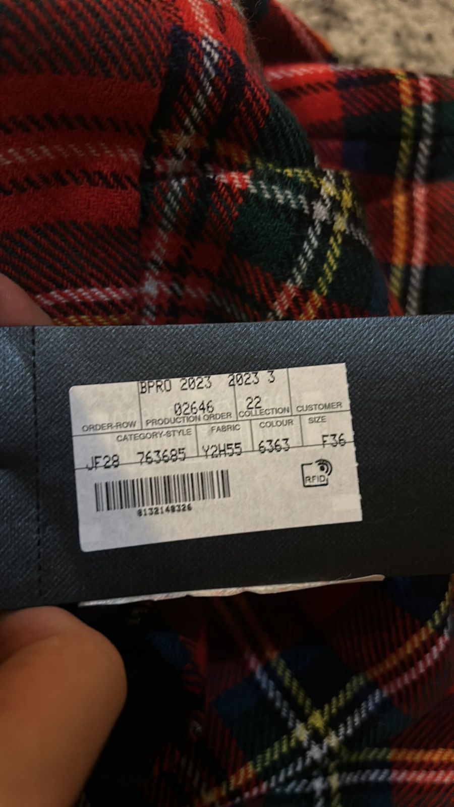 Saint Laurent Paris Saint Laurent Tartan-Check Pencil Skirt size FR 36 Size 26" / US 2 / IT 38 - 4 Thumbnail
