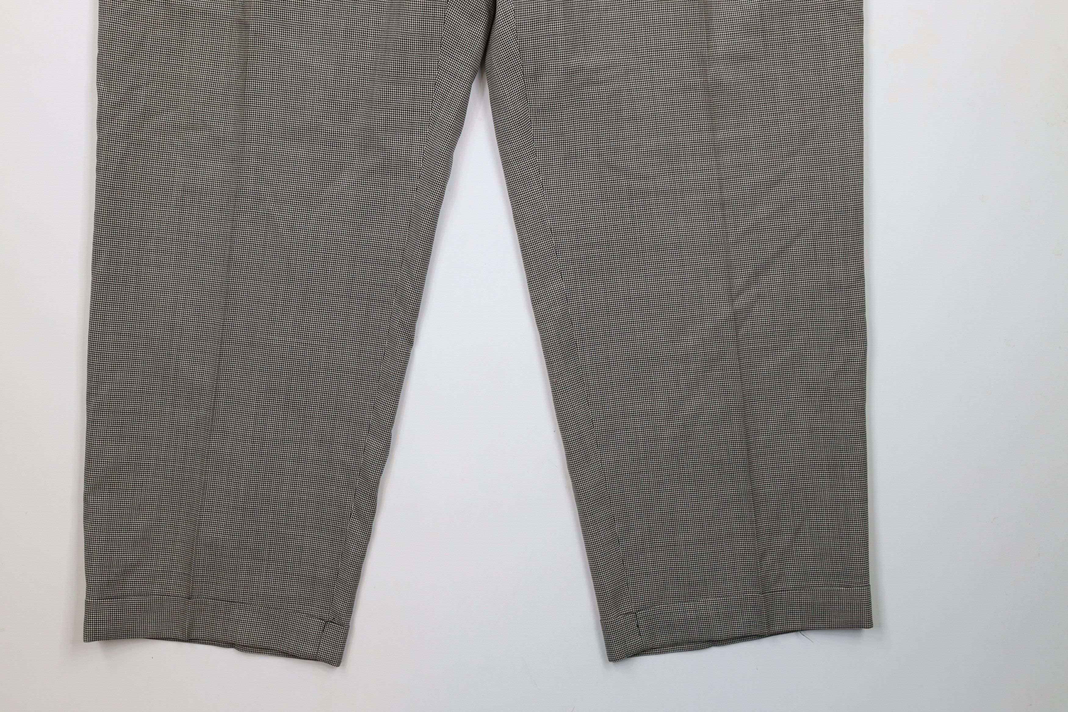 Vintage Vintage 90s Streetwear Houndstooth Wide Leg Chino Pants Size US 38 / EU 54 - 4 Thumbnail