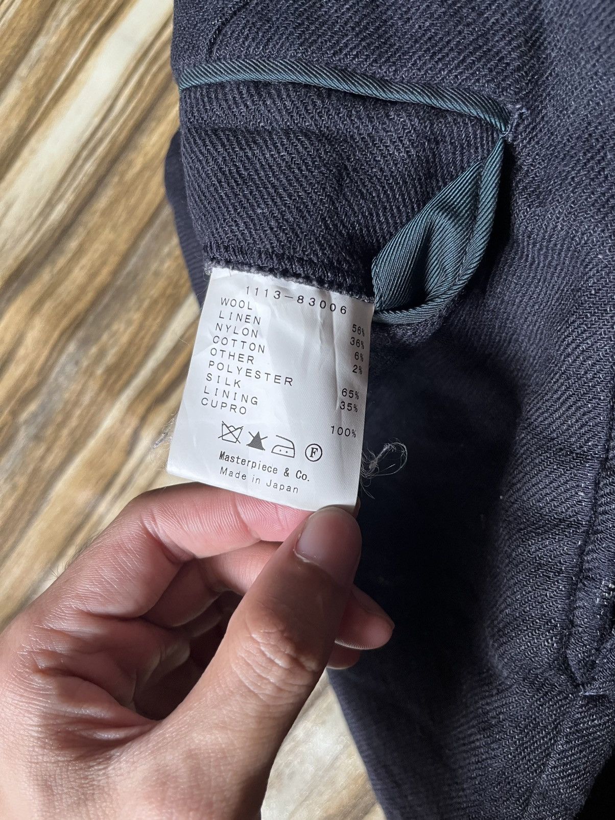 Japanese Brand Masterpiece Wool Gabardine Pant Size US 30 / EU 46 - 10 Thumbnail