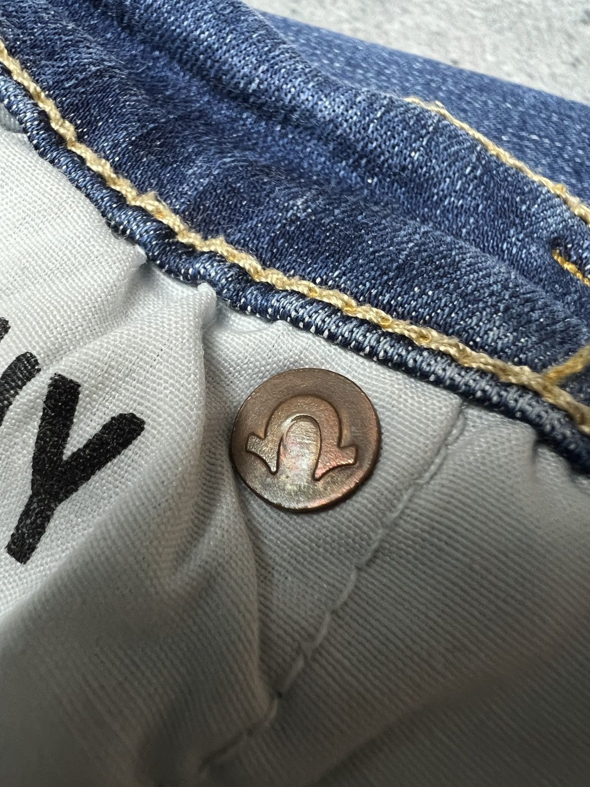 True Religion Vintage True Religion Studded Highrise Halle Denim Jeans y2k Size 31" - 15 Thumbnail