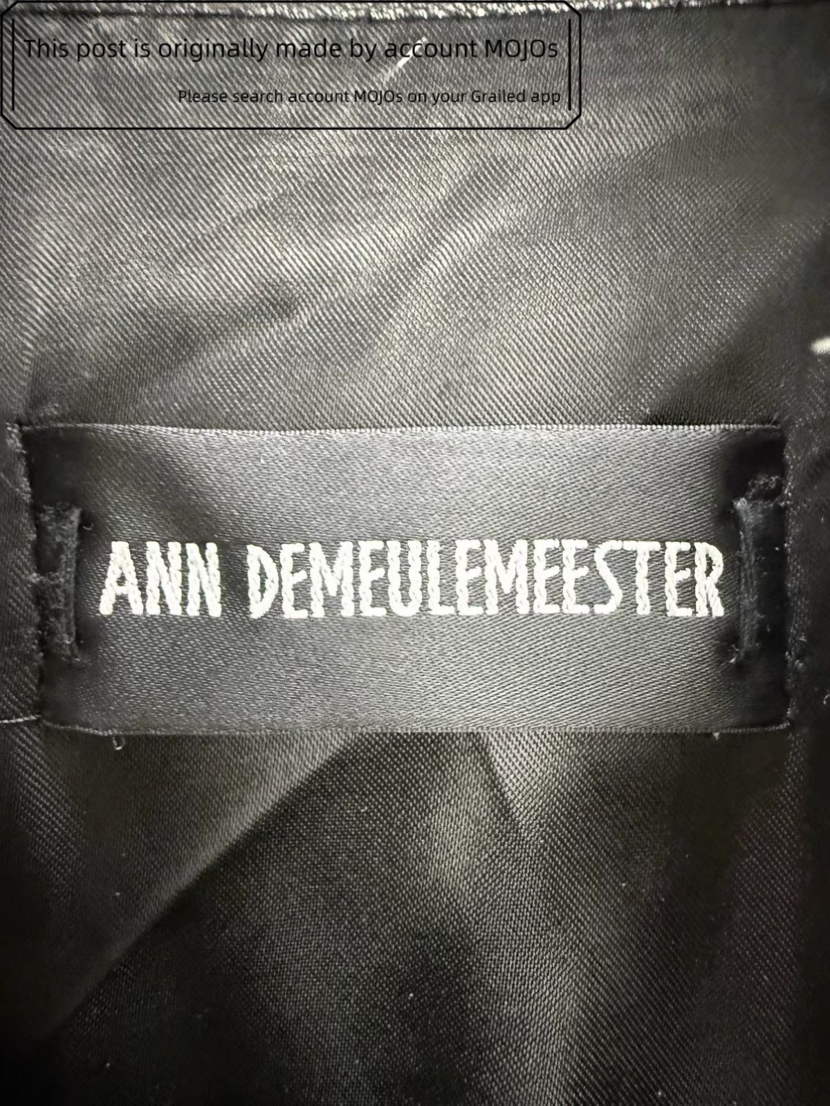 Ann Demeulemeester Sz 48 Ann Demeulemeester 24AW Leather Fur Rider Coat mojos70 Size US M / EU 48-50 / 2 - 4 Thumbnail