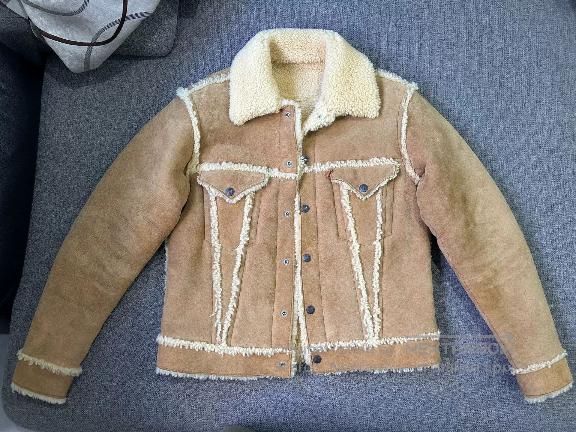 Jelado jelado leather shearling lined jacket. Size US M / EU 48-50 / 2 - 1 Thumbnail