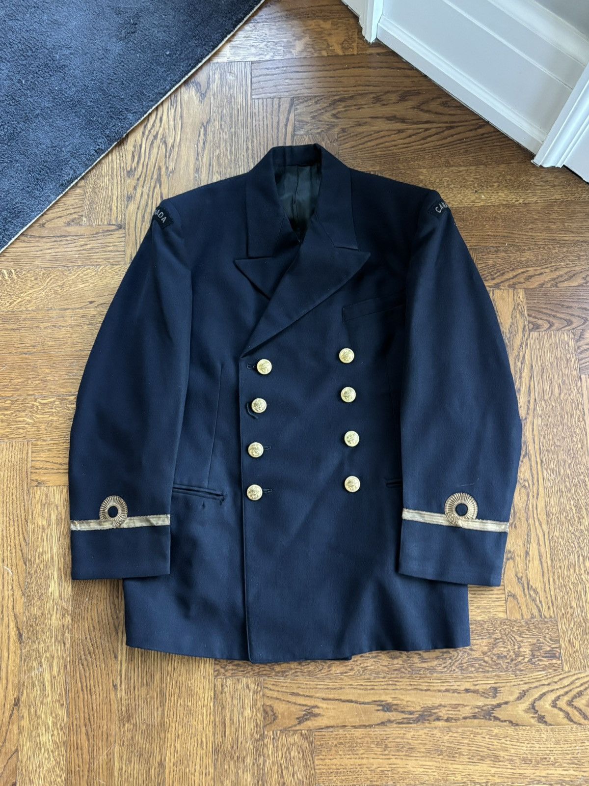 Vintage 1950s RCN Uniform Vintage Canadian Navy Coat Korean War USN Size 38S - 2 Thumbnail
