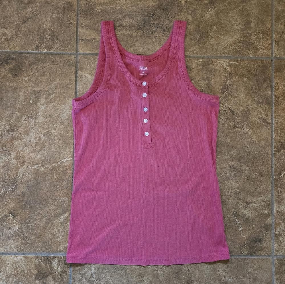 Other Pink Button Detailed A.N.A Tall Tank Size L / US 10 / IT 46 - 1 Thumbnail