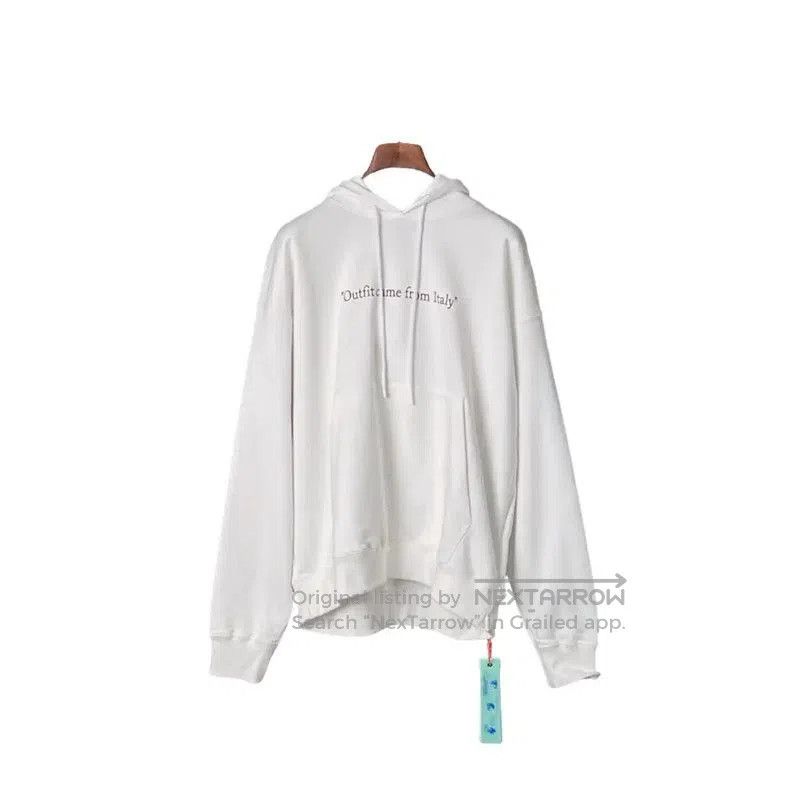 Off-White Off-White White Cotton Men's Hoodie . Size US L / EU 52-54 / 3 - 1 Thumbnail