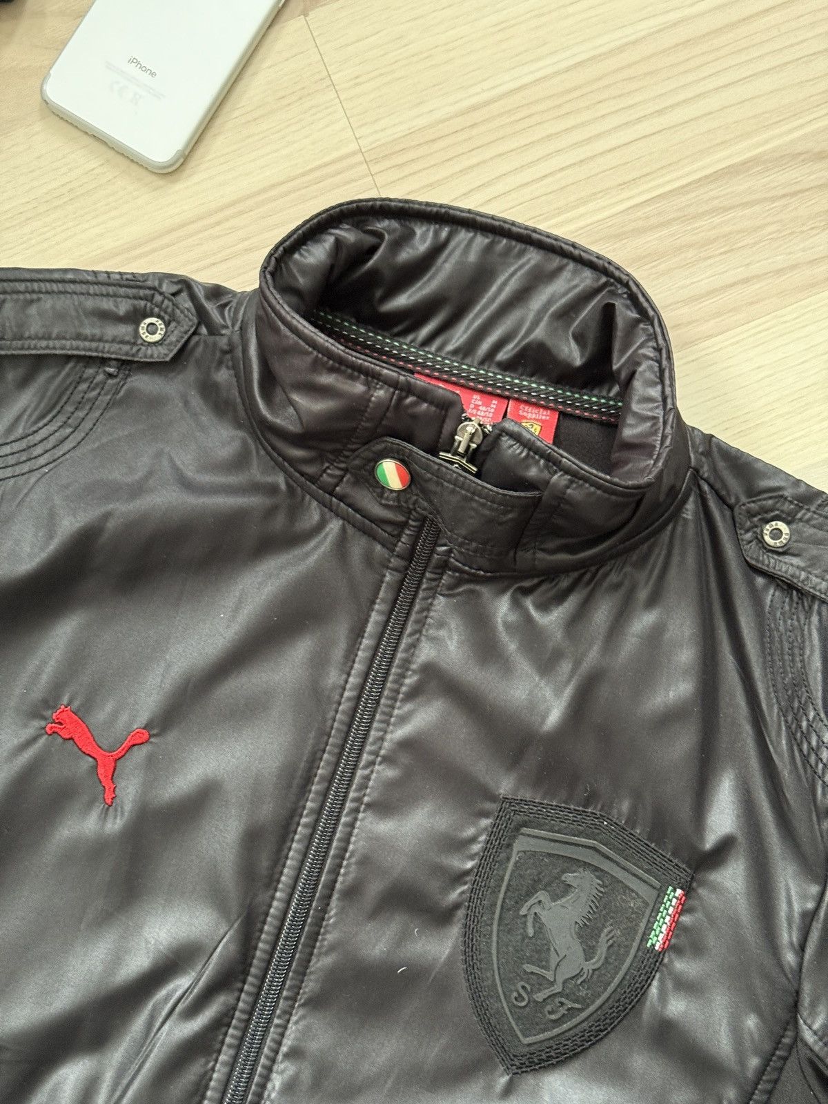 Ferrari × Puma PUMA Ferrari Vintage Windbreaker Jacket Black Red Nylon Size US M / EU 48-50 / 2 - 3 Thumbnail