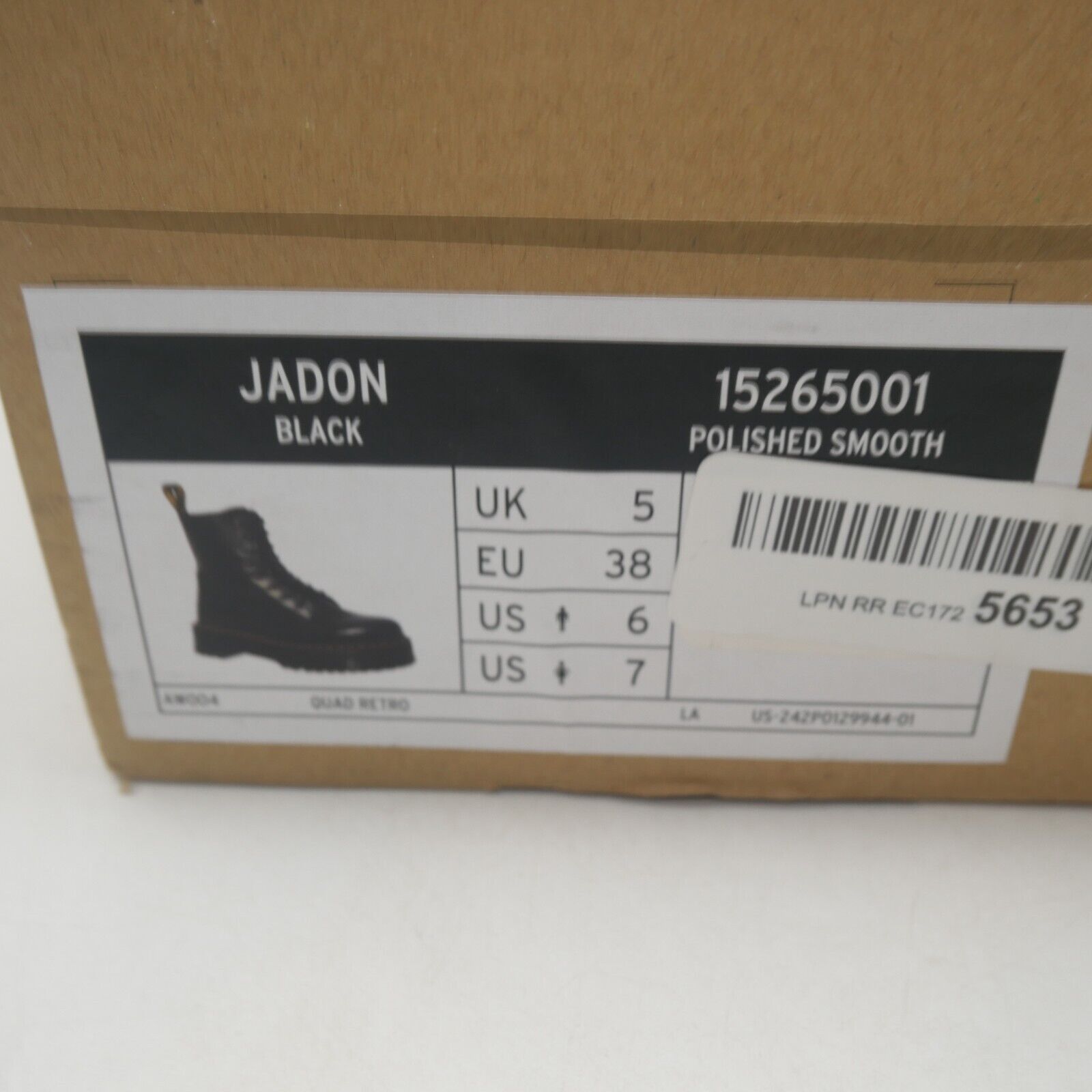 Dr. Martens Dr. Martens Jadon Leather Boots Boot Black Smooth Distressed Size US 7 / IT 37 - 10 Thumbnail