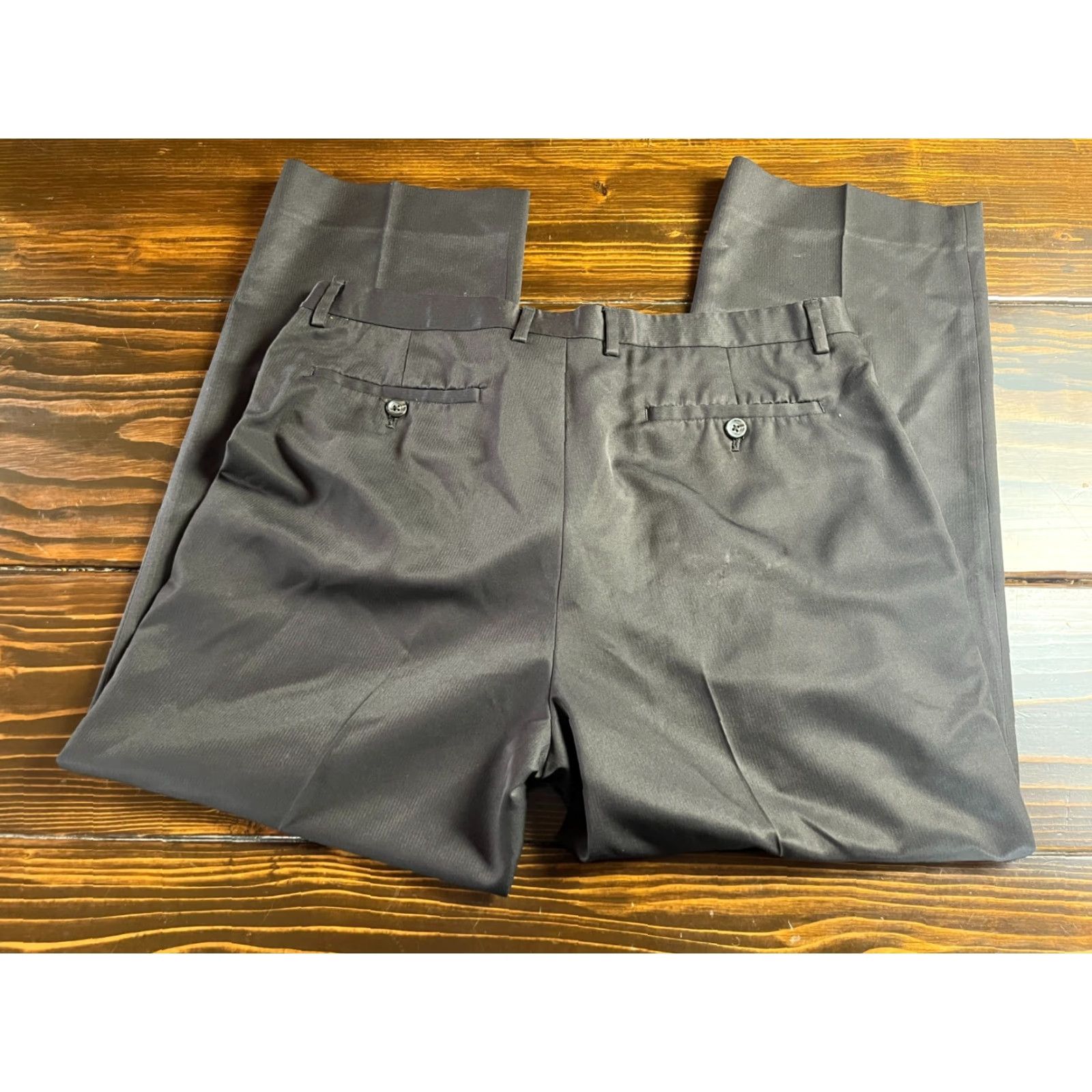 Liz Claiborne Claiborne Pants Men's Regular Dress Pants Flat Front Brown 34/32 Vintage No Size US 34 / EU 50 - 2 Thumbnail