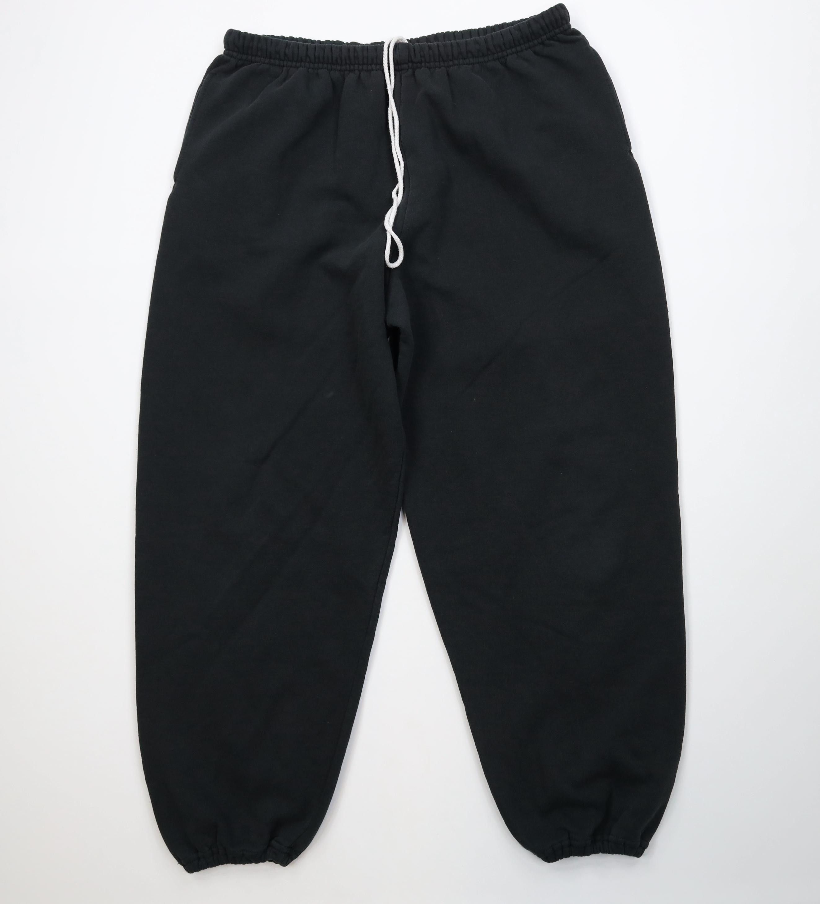 Vintage Vintage 90s Y2K Streetwear Sweatpants Joggers Pants Black Size US 38 / EU 54 - 1 Thumbnail