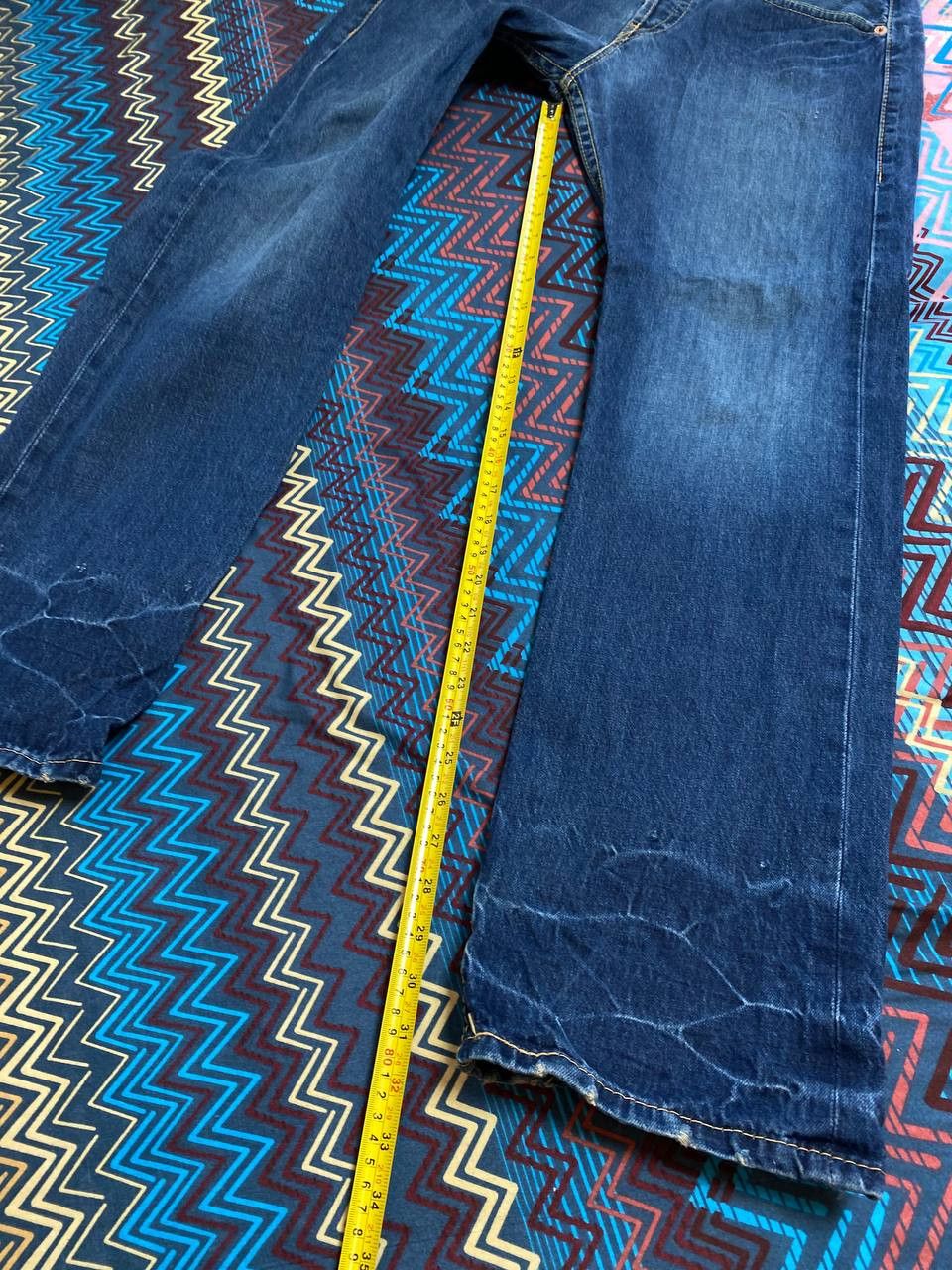Levi's blue jeans w34 vintage Y2K Levi's 901 streetwear Size US 34 / EU 50 - 13 Thumbnail