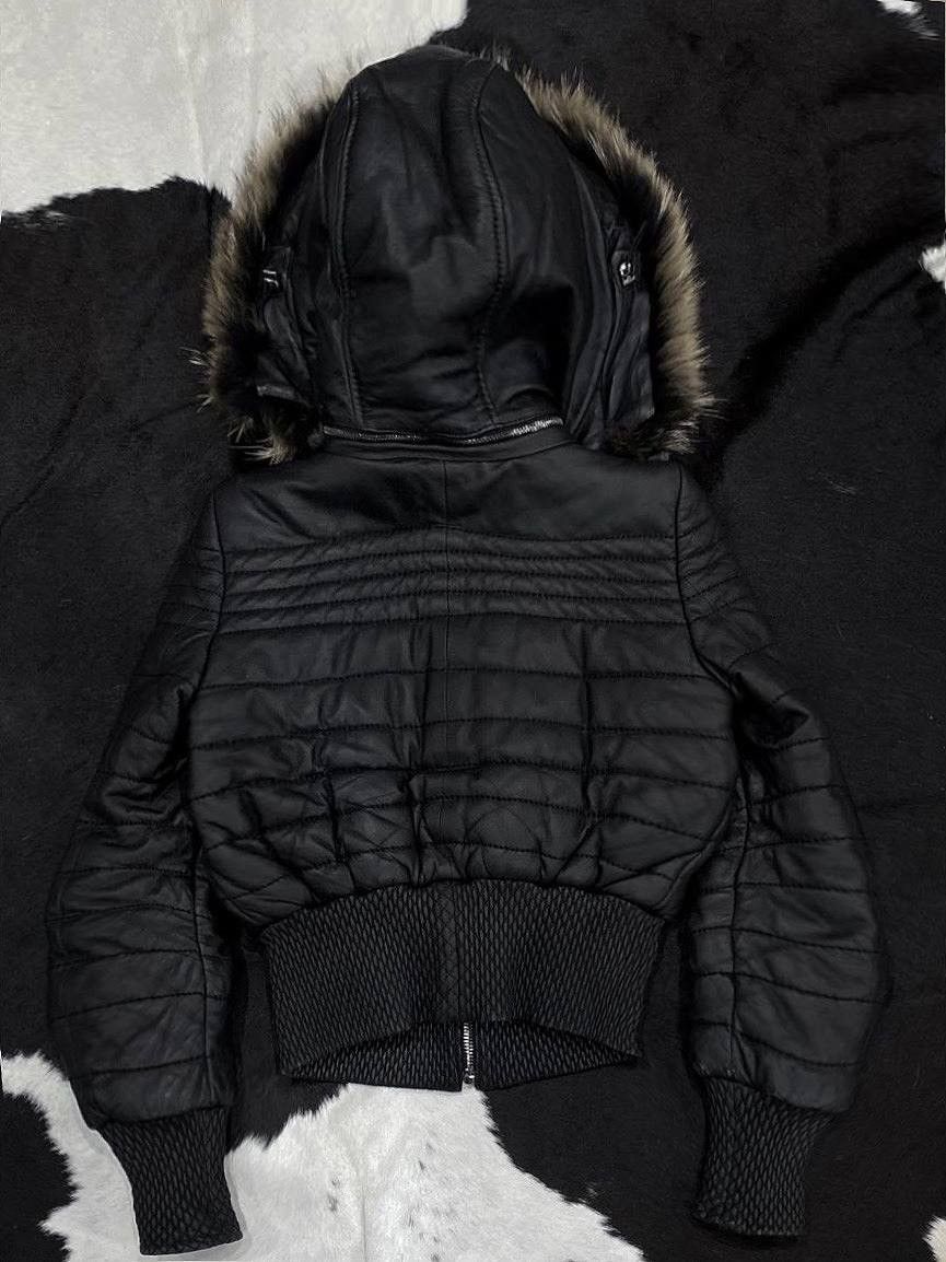 Philipp Plein Philipp Plein Leather Leather & Fur Glamour Jacket Size M / US 6-8 / IT 42-44 - 2 Thumbnail