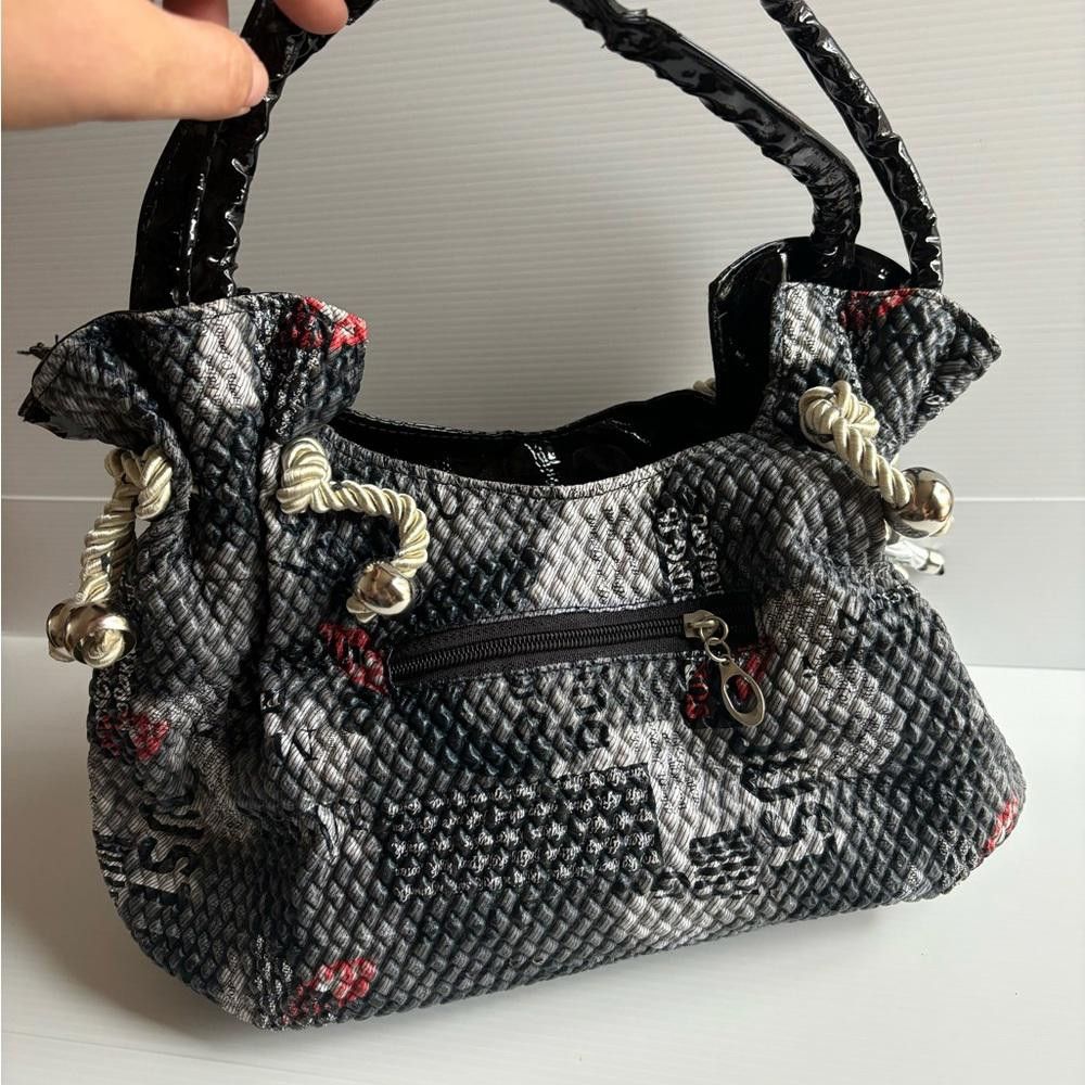 Designer Y2K Baddie Shoulder Bag with Floral Design Size ONE SIZE - 2 Thumbnail