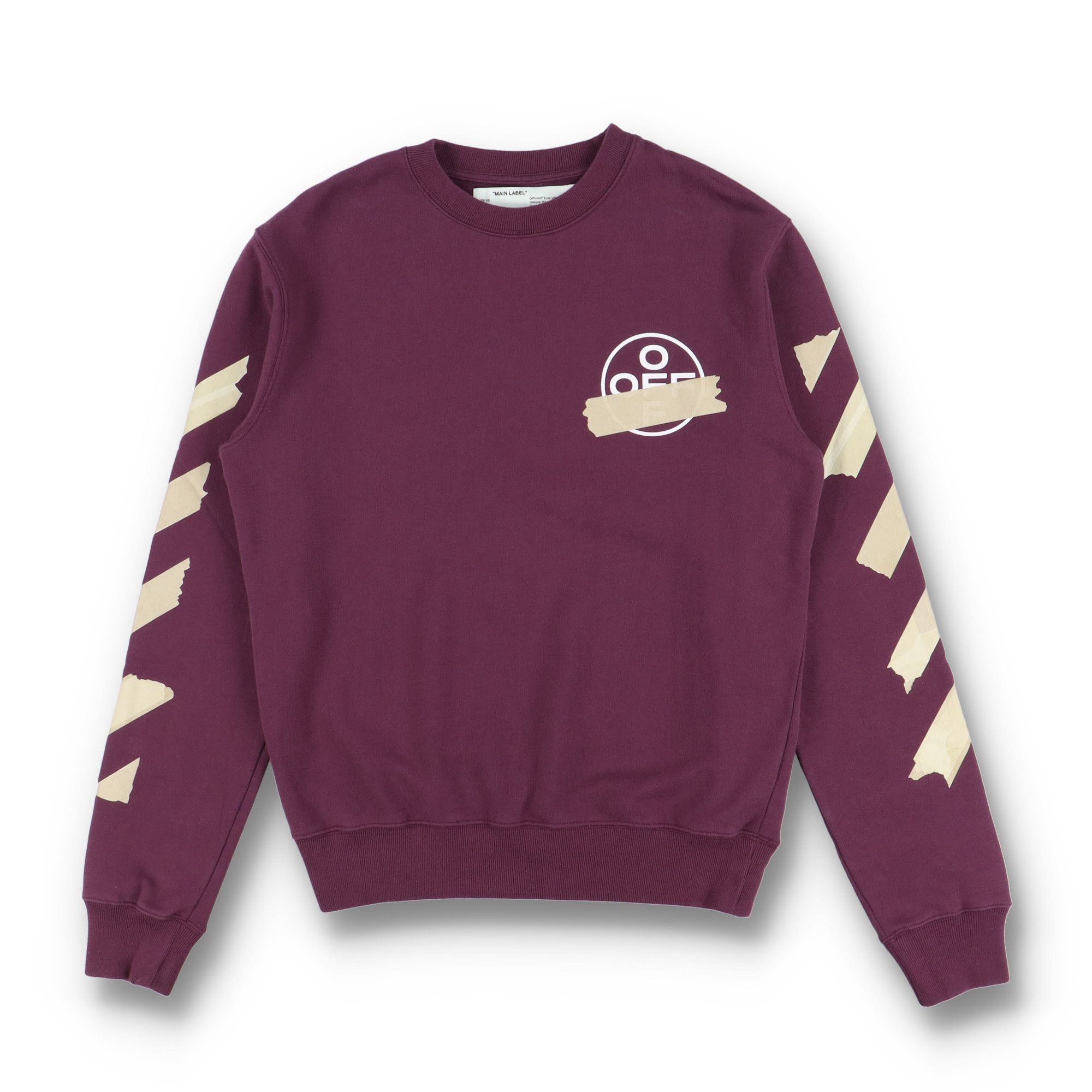 Off-White Purple Tape Arrows Logo Sweatshirt Size US M / EU 48-50 / 2 - 5 Thumbnail