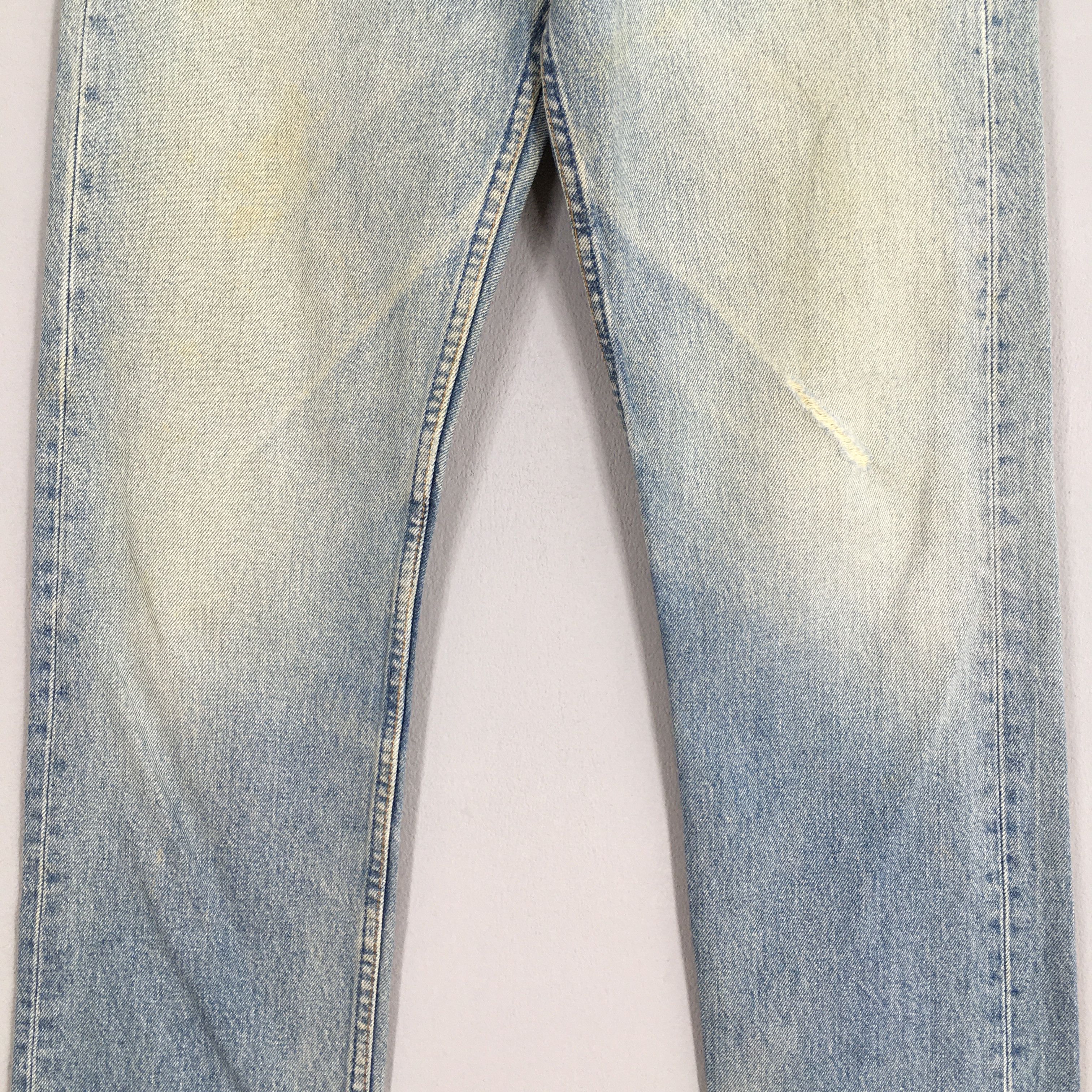Levi's Size 27x31.5 Vintage 90s Levi's 501 Faded Blue Jeans S1865 Size 27" / US 4 / IT 40 - 3 Thumbnail