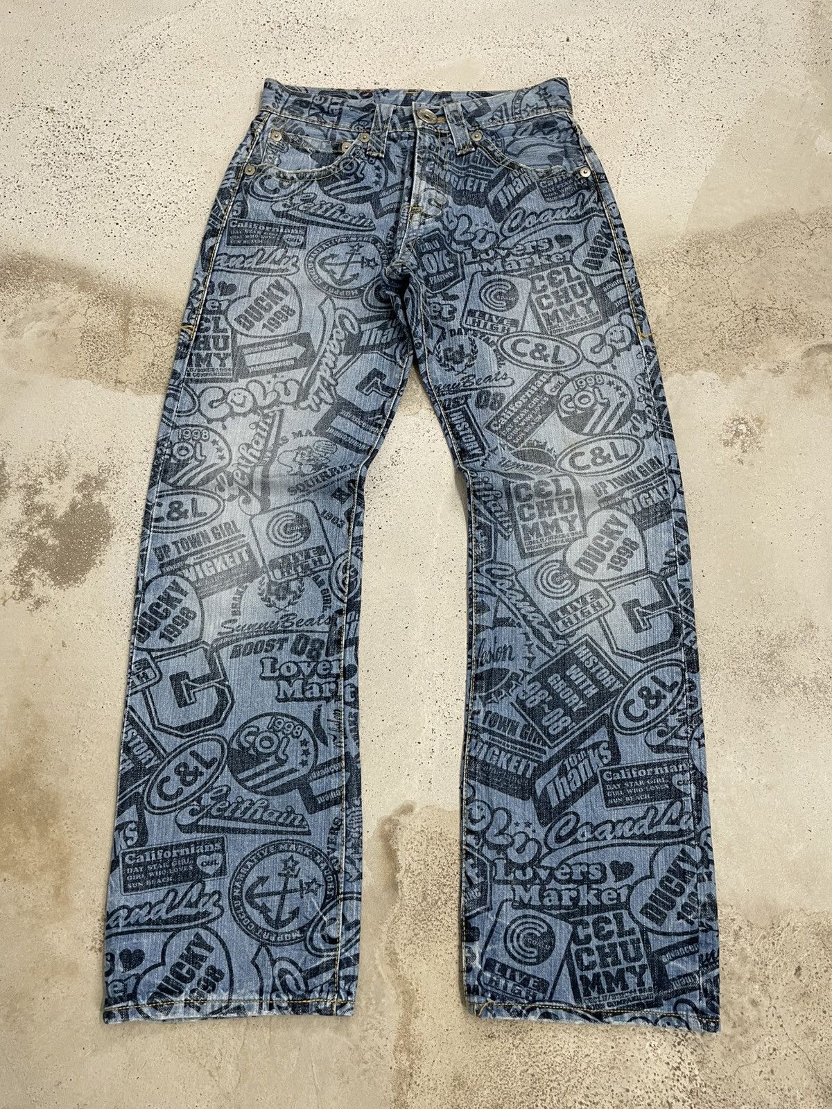 Hysteric Glamour Co Lu Full Printed Denim Hysteric Japanese Fashion Denim Size US 26 / EU 42 - 3 Thumbnail