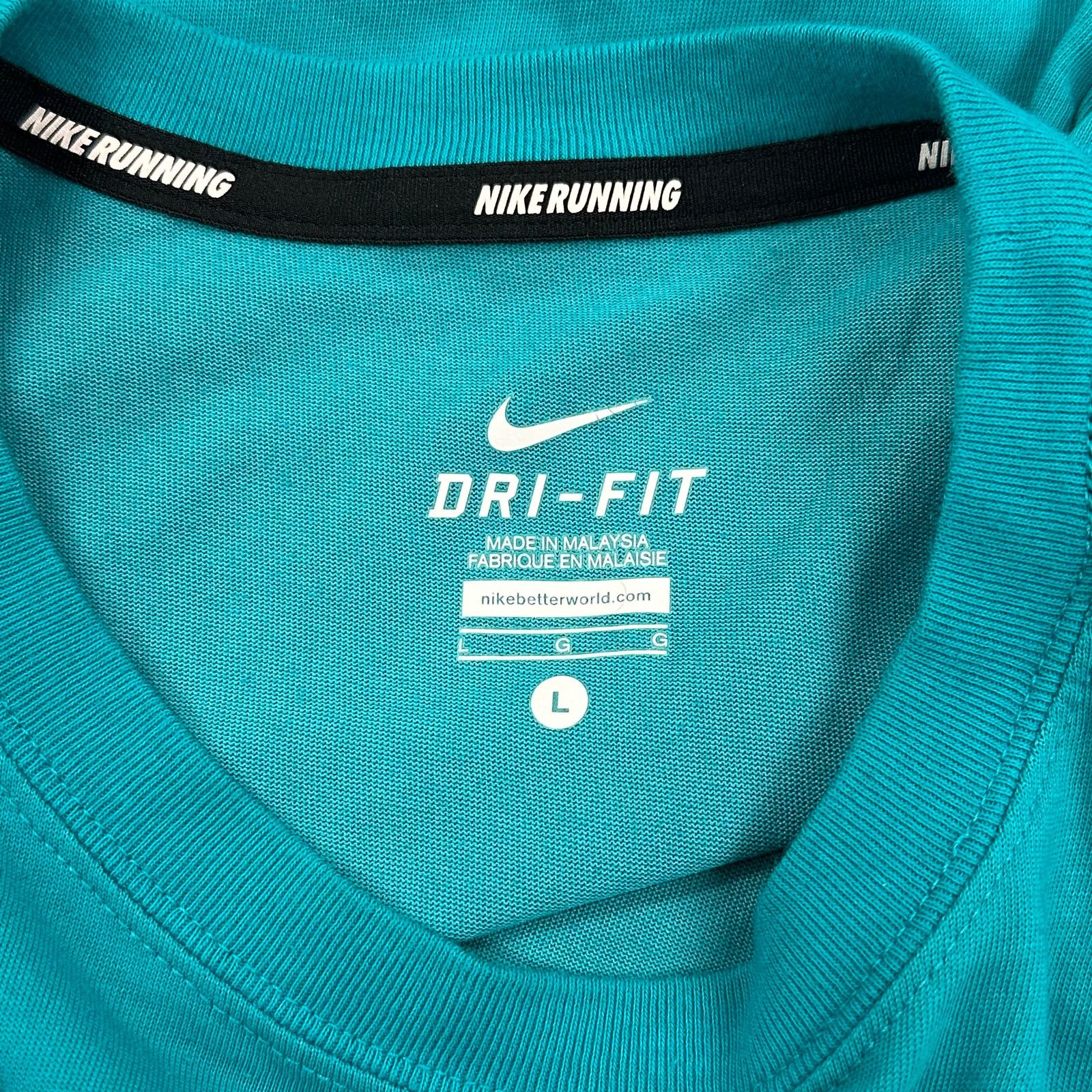 Nike Nike Dri Fit Made To Run Blue Tee T Shirt Size Large L B15 Size US L / EU 52-54 / 3 - 4 Thumbnail