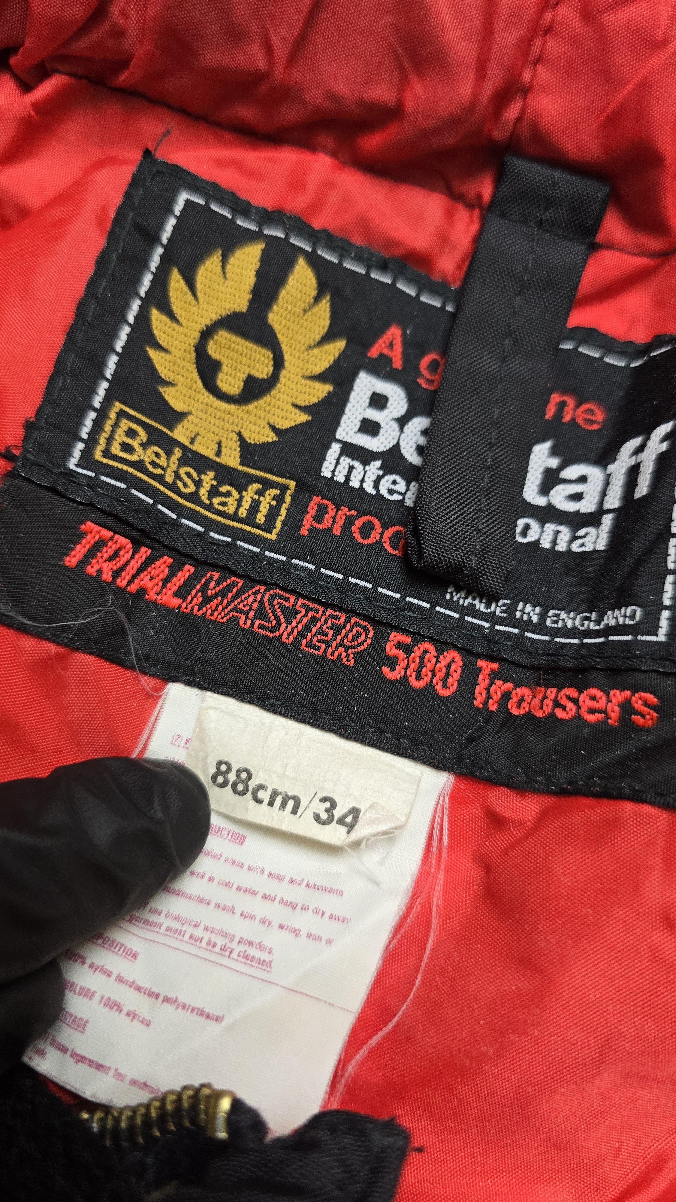 Belstaff VTG Racing Pants Trial Master 500 Motorbike Trousers 88cm/34 Size US 34 / EU 50 - 16 Thumbnail