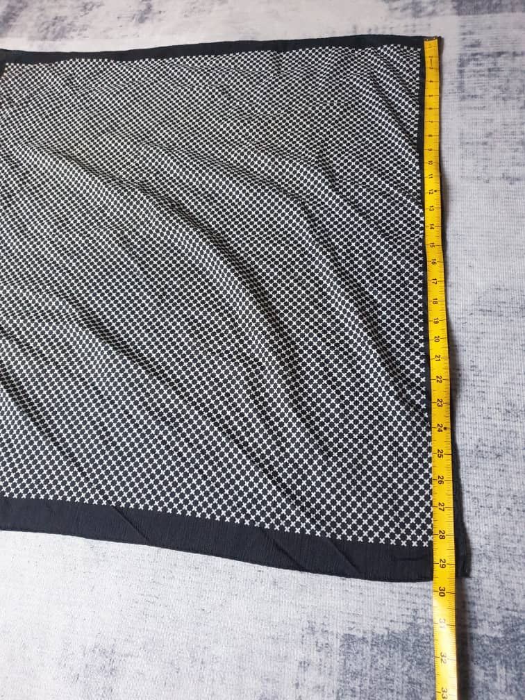 Japanese Brand Unnamed Japanese abstract black white scarves Size ONE SIZE - 3 Thumbnail