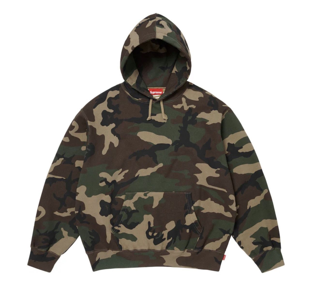Supreme Supreme Satin Appliqué Hooded Sweatshirt Camo Medium Size US M / EU 48-50 / 2 - 2 Thumbnail