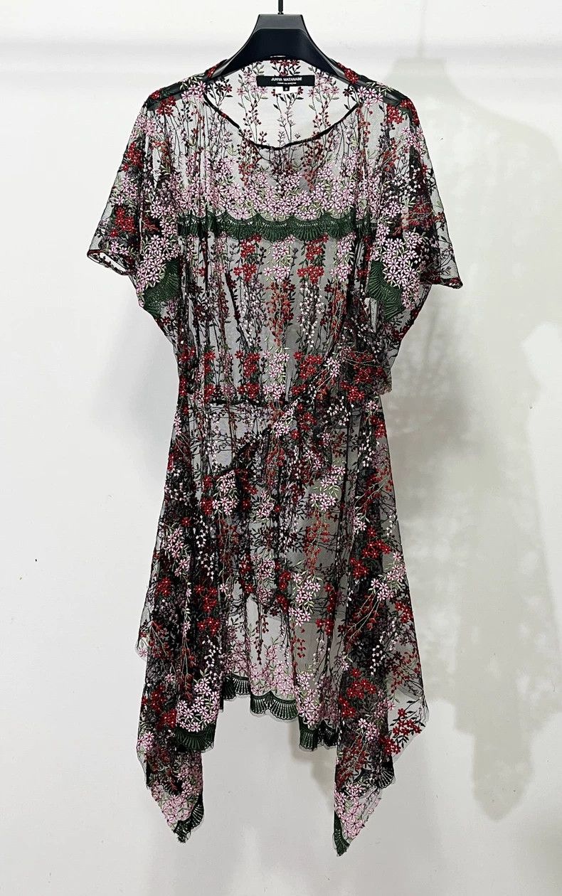 Comme des Garcons Comme Des Garcons Embroidered irregular dress Size S / US 4 / IT 40 - 2 Thumbnail