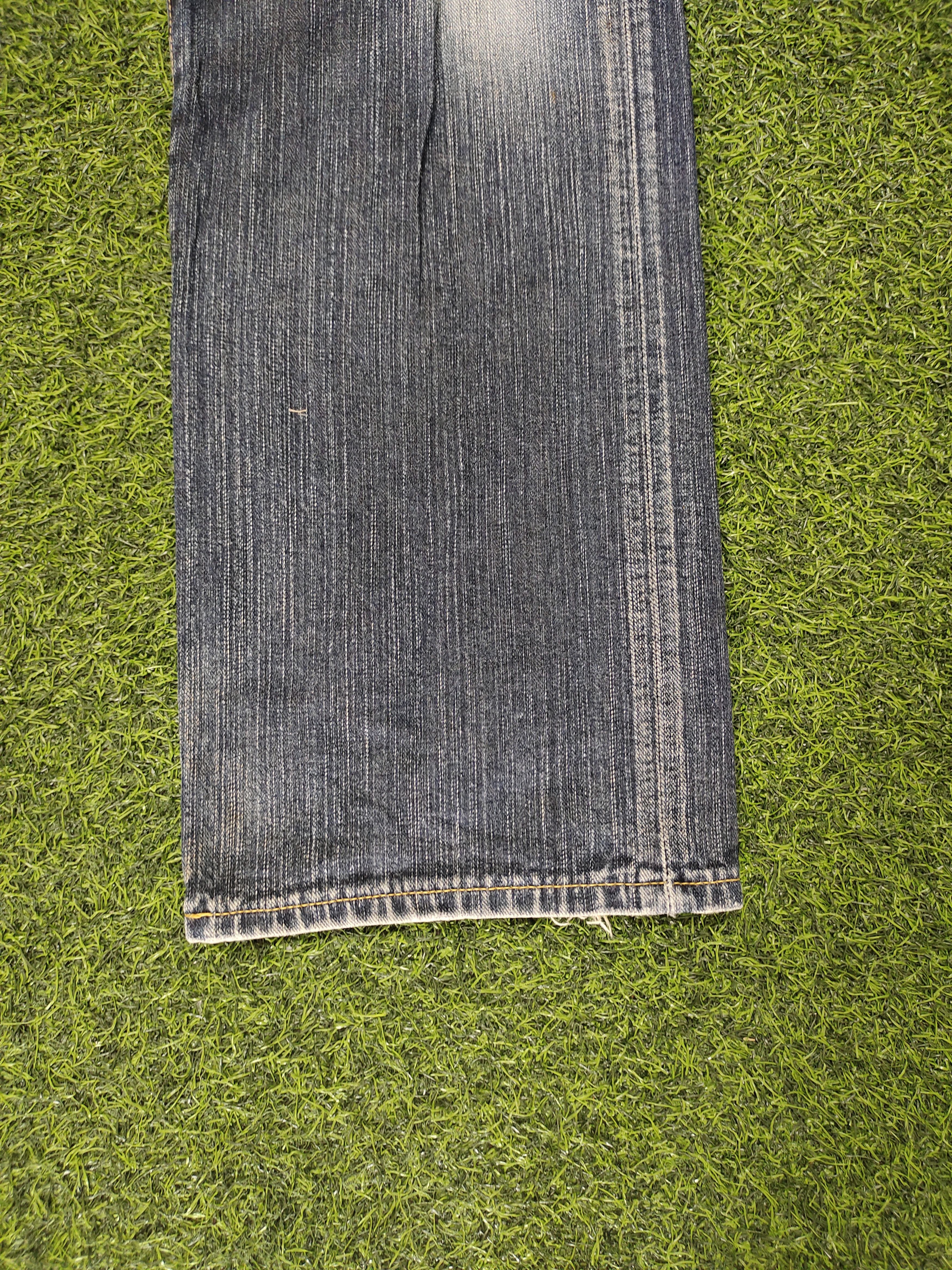 If Six Was Nine Vintage 90s Edwin Xv Distress Faded Clawmark Denim Jeans Size US 32 / EU 48 - 6 Thumbnail