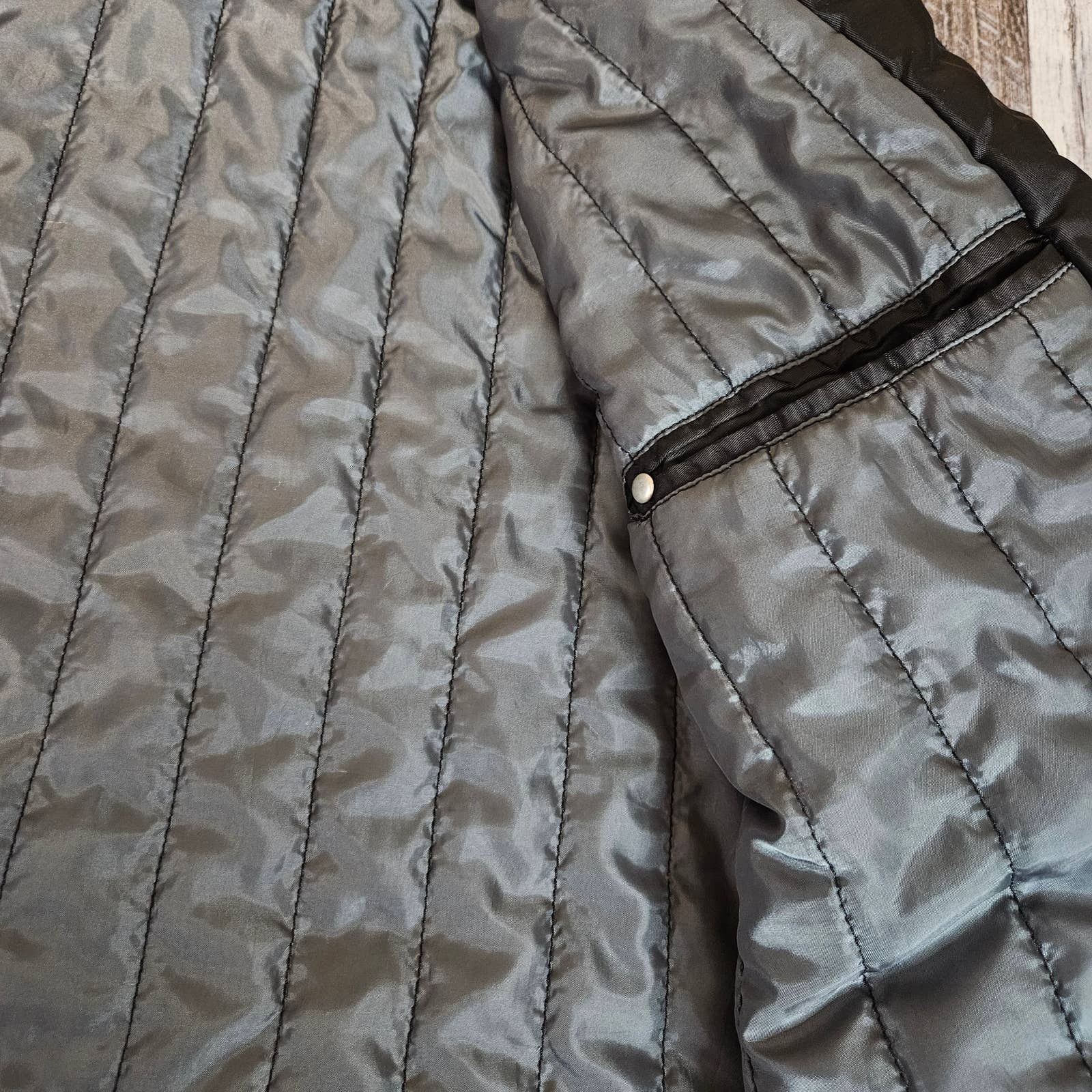 BKE Quilted Moto Bomber Jacket Y2K Quilted Biker