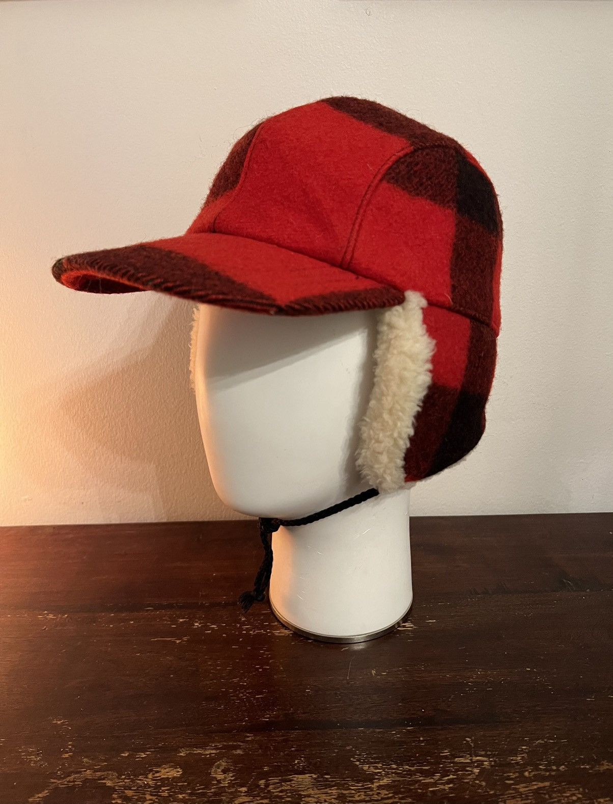 CC Filson Buffalo Plaid Double Wool Mackinaw Trapper Cap