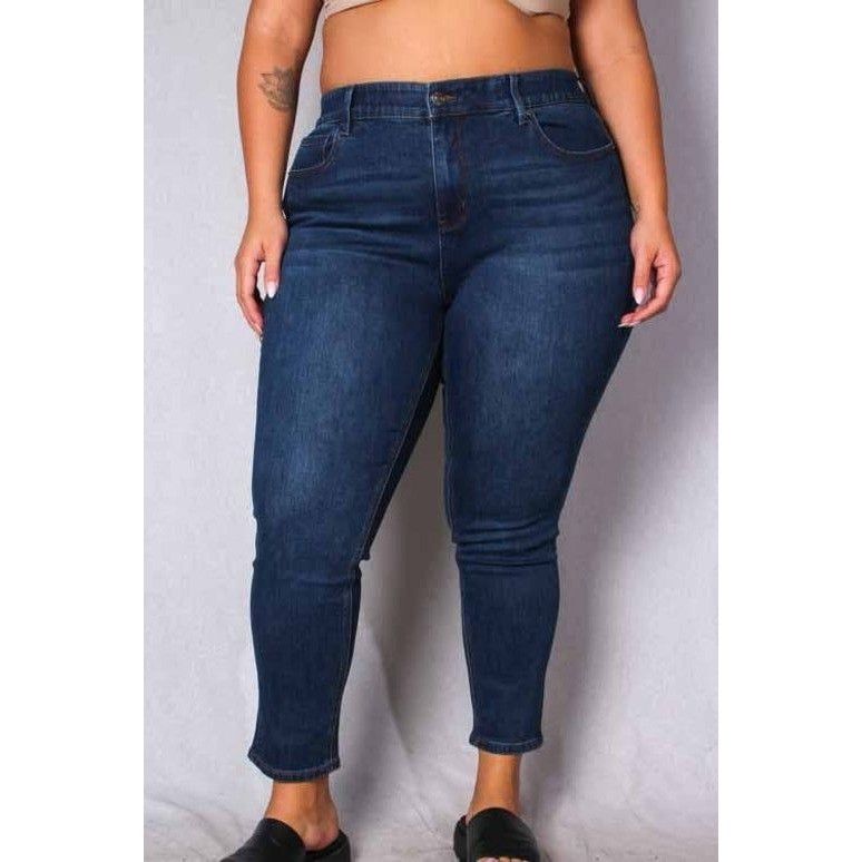 Other Womens Plus Mid Rise Skinny Leg Denim Jeans Size 18 Size 40" / US 18 - 3 Thumbnail