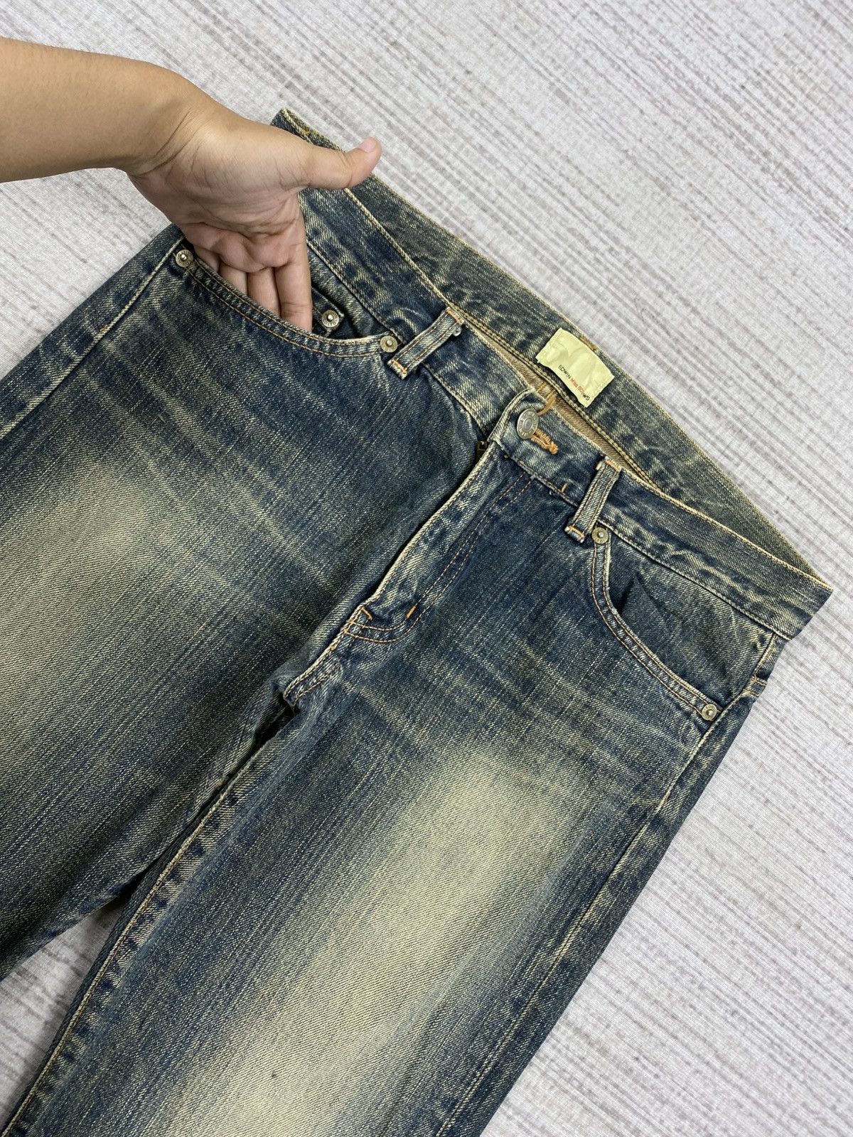 Edwin Vintage Edwin Flared Mud Wash Denim Pants Size US 31 - 10 Thumbnail
